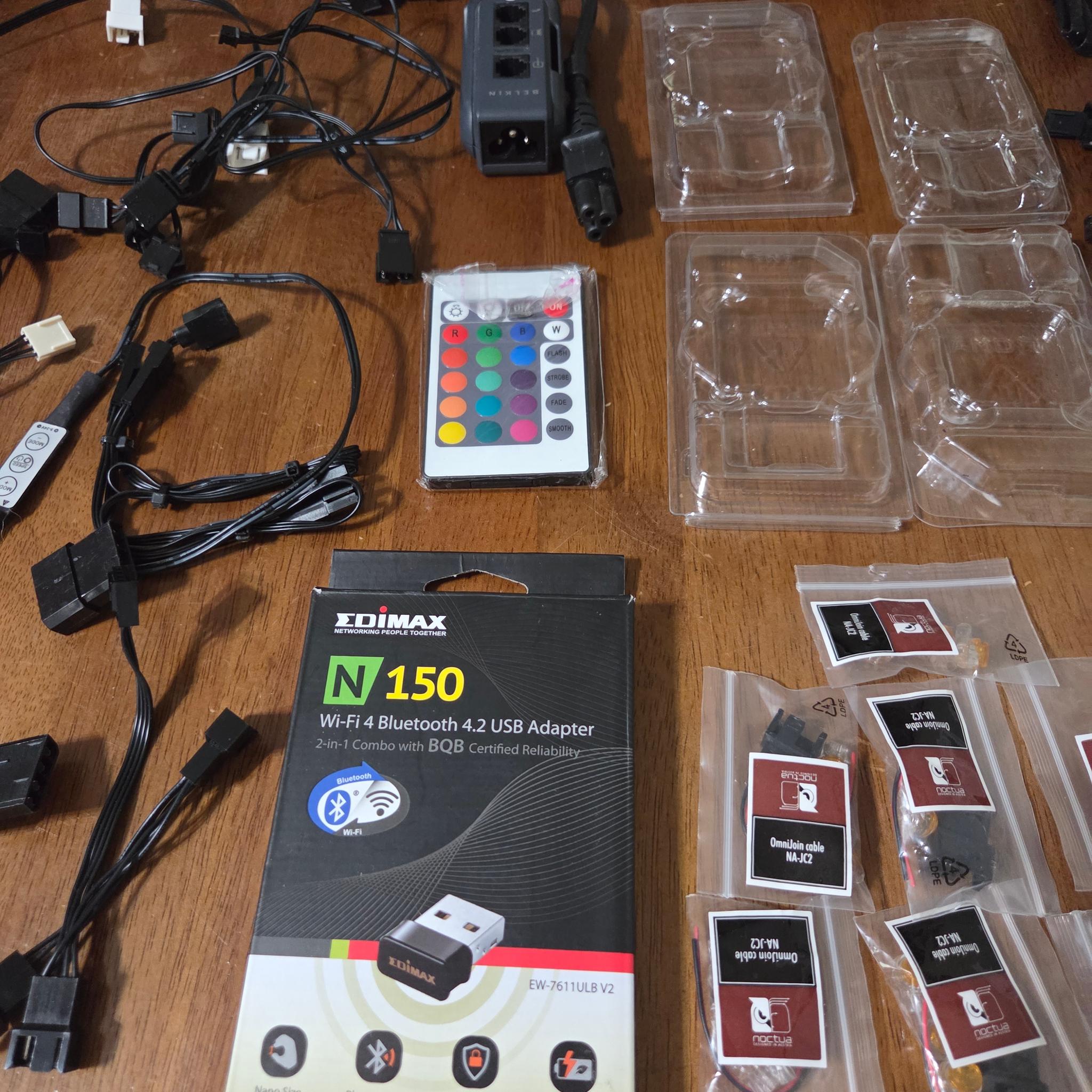 Assorted Computer Cables and Components Package Deal