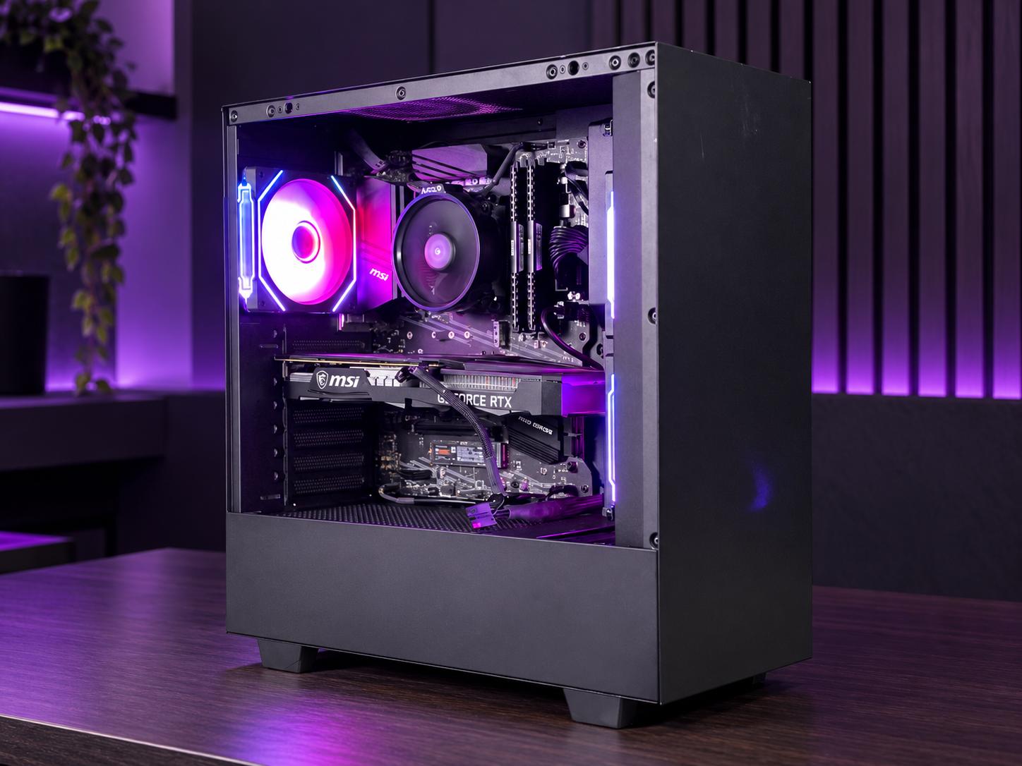 🪻 LAVENDER Gaming PC | RTX 3060 12GB | Ryzen 5 5600X | 16GB DDR4 | 1TB NVME | WiFi + BT | FREE SHIP