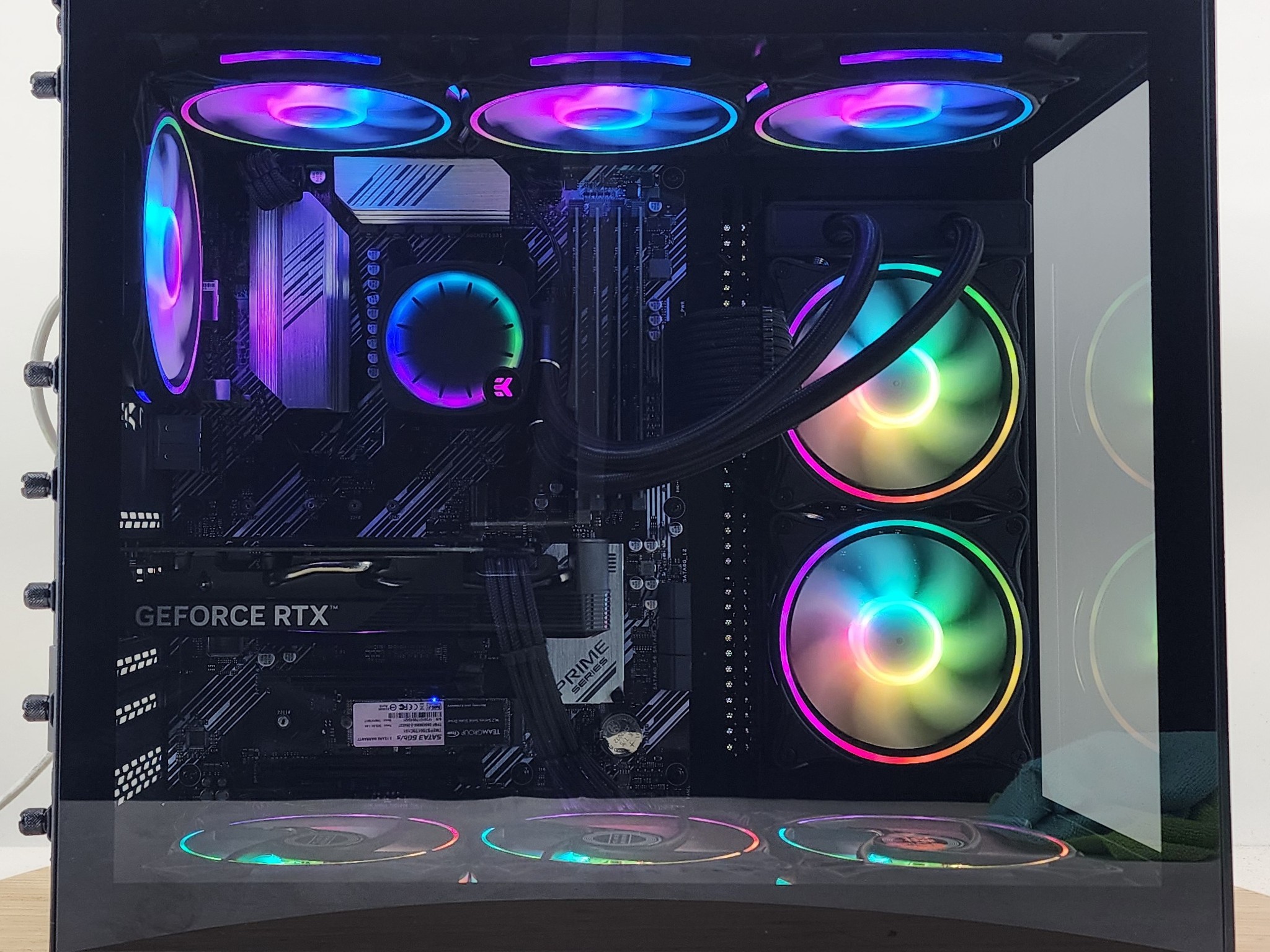 Gaming PC Ryzen 7 5700X 16GB RAM 1TB SSD RTX 4060 8GB Windows 11 Computer