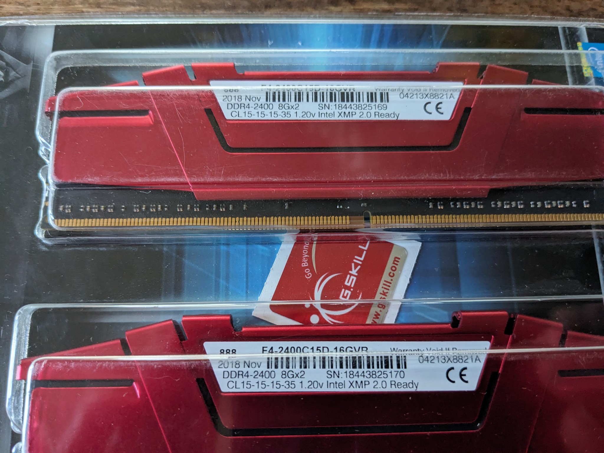 G.SKILL Ripjaws V DDR4 2400 C15-Tested w/ MemTest86 at 3200MHz for 4+ hours. IOB