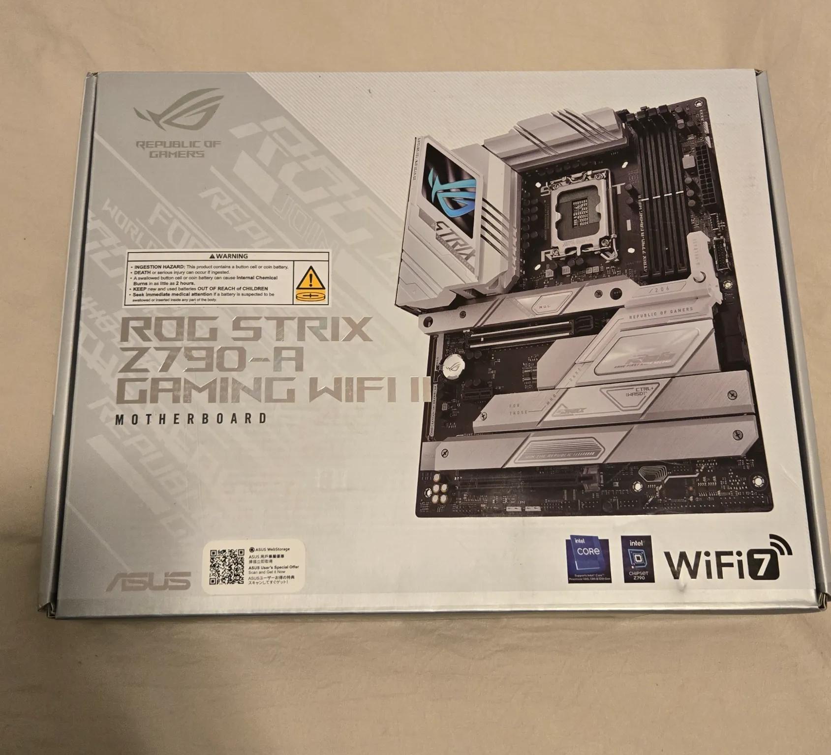NEW IN BOX ASUS ROG STRIX Z790A WIFI II (WIFI 7) || LGA1700 || ATX || DDR5 || PCIE 5.0