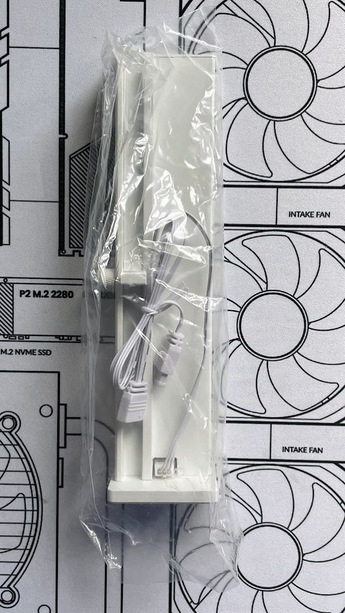 iHTP 5V 3-Pin White ARGB GPU Anti-Sag Brace Holder