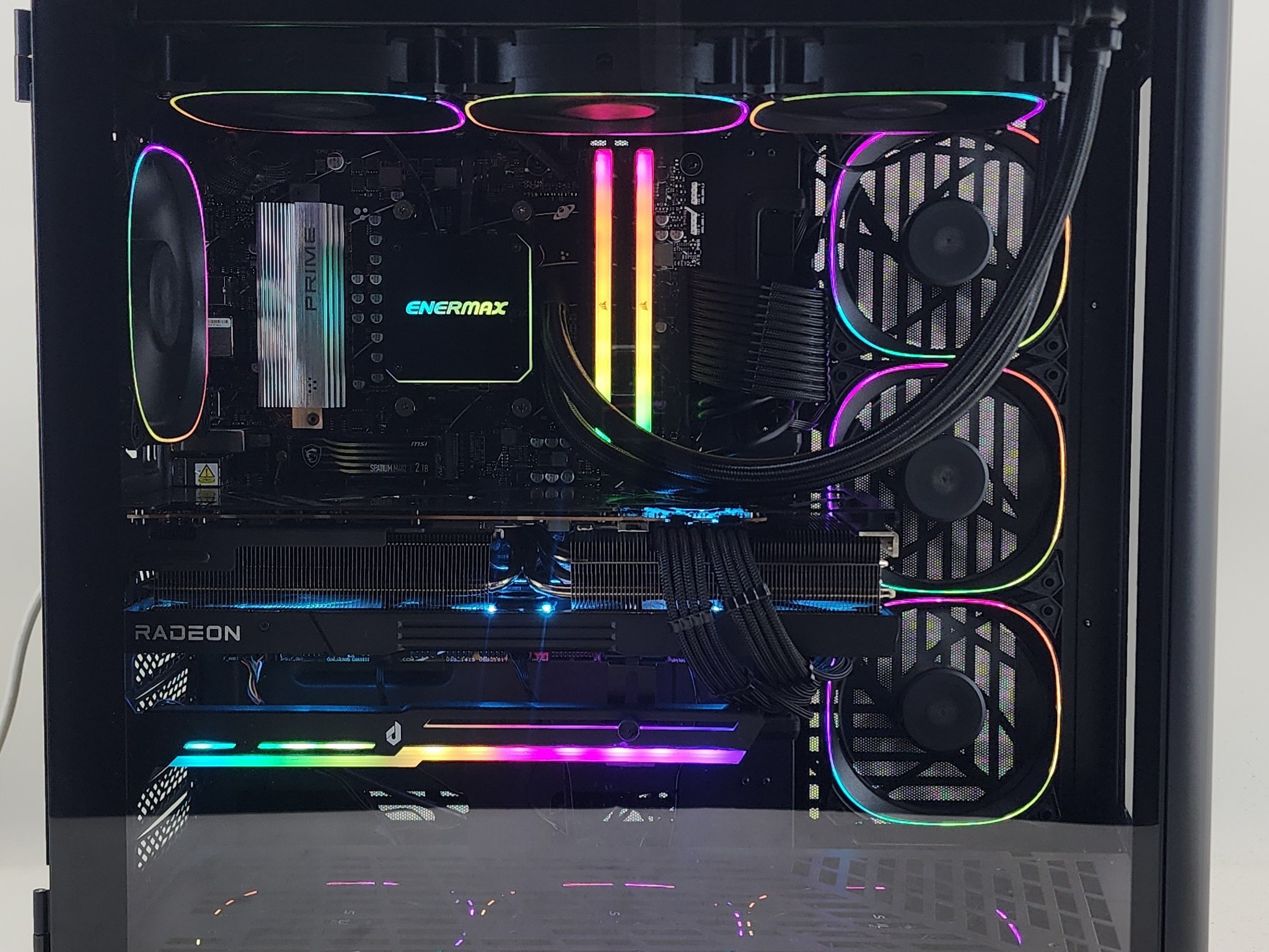 Gaming PC Ryzen 9 9900X 48GB RAM 2TB SSD RX 7900 XTX 24GB Windows 11 Computer
