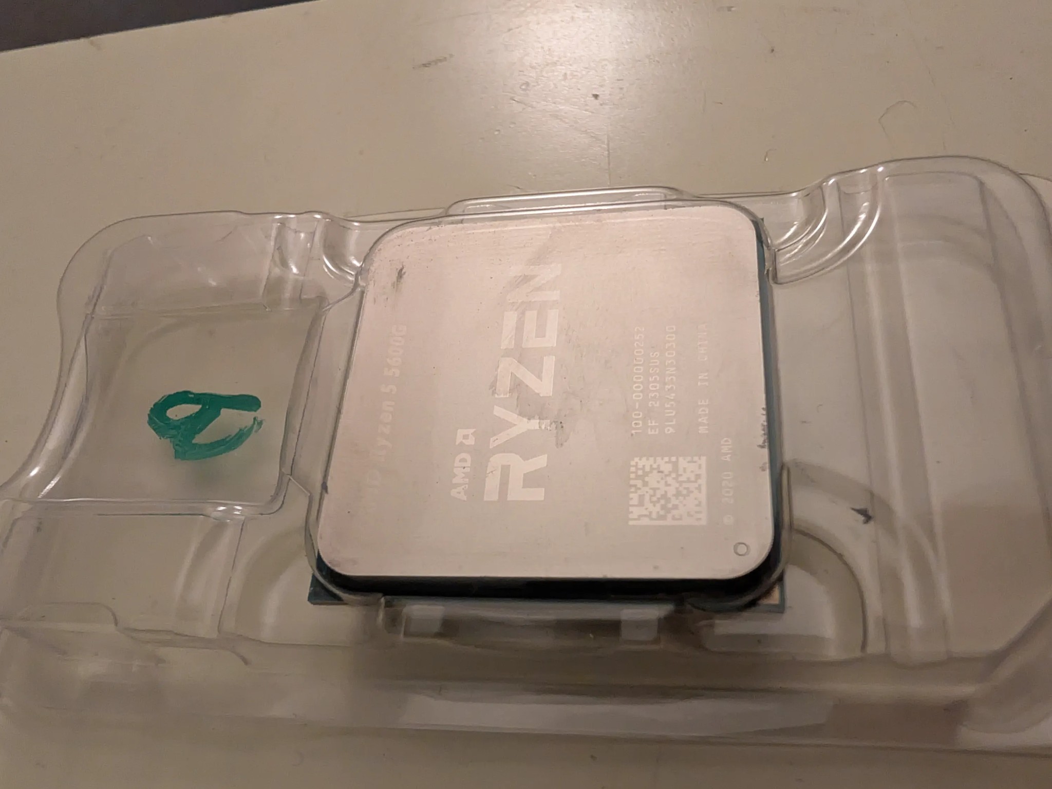 BROKEN - Ryzen 5 5600G - No broken, missing, or bent pins