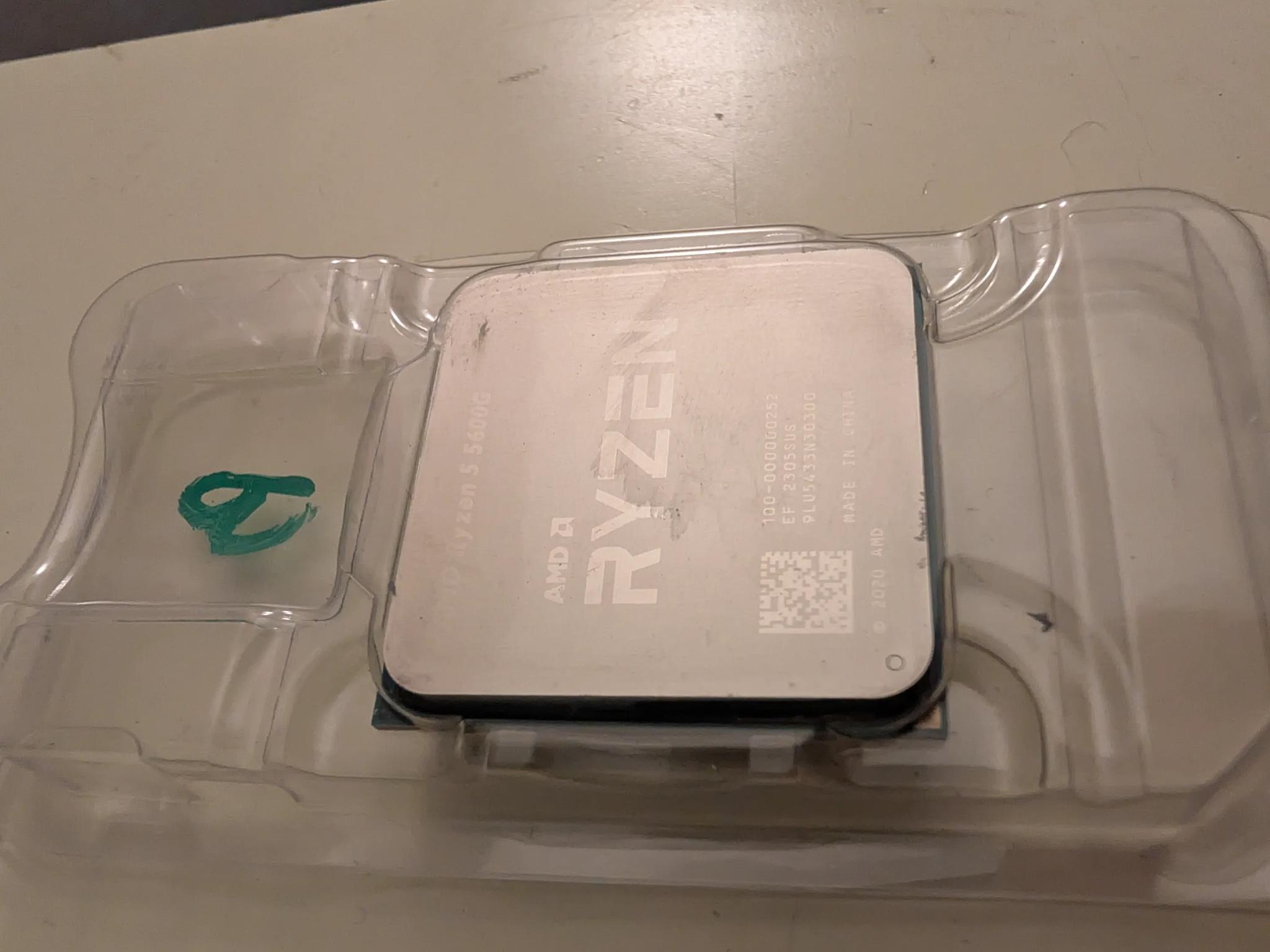 BROKEN - Ryzen 5 5600G - No broken, missing, or bent pins