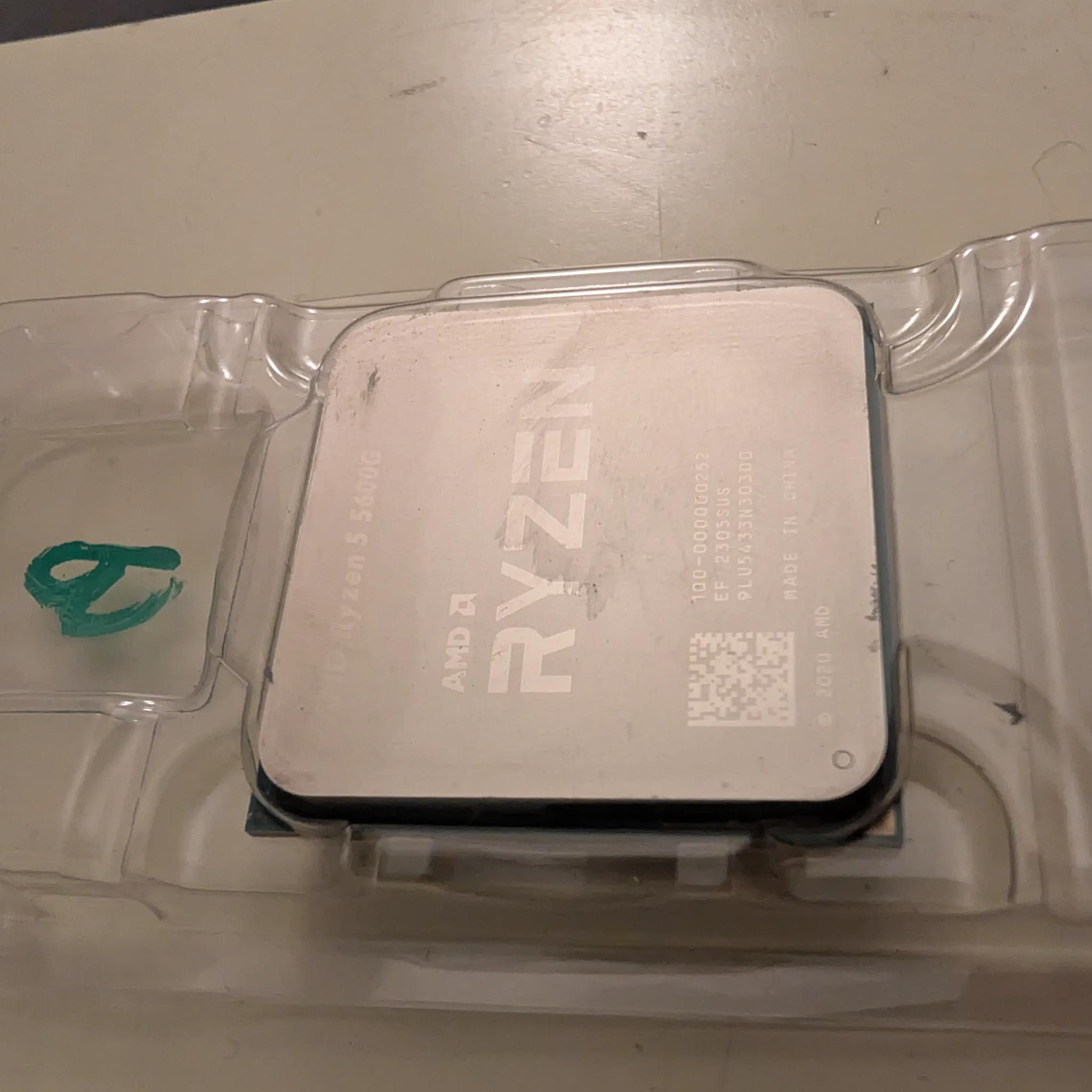 BROKEN - Ryzen 5 5600G - No broken, missing, or bent pins