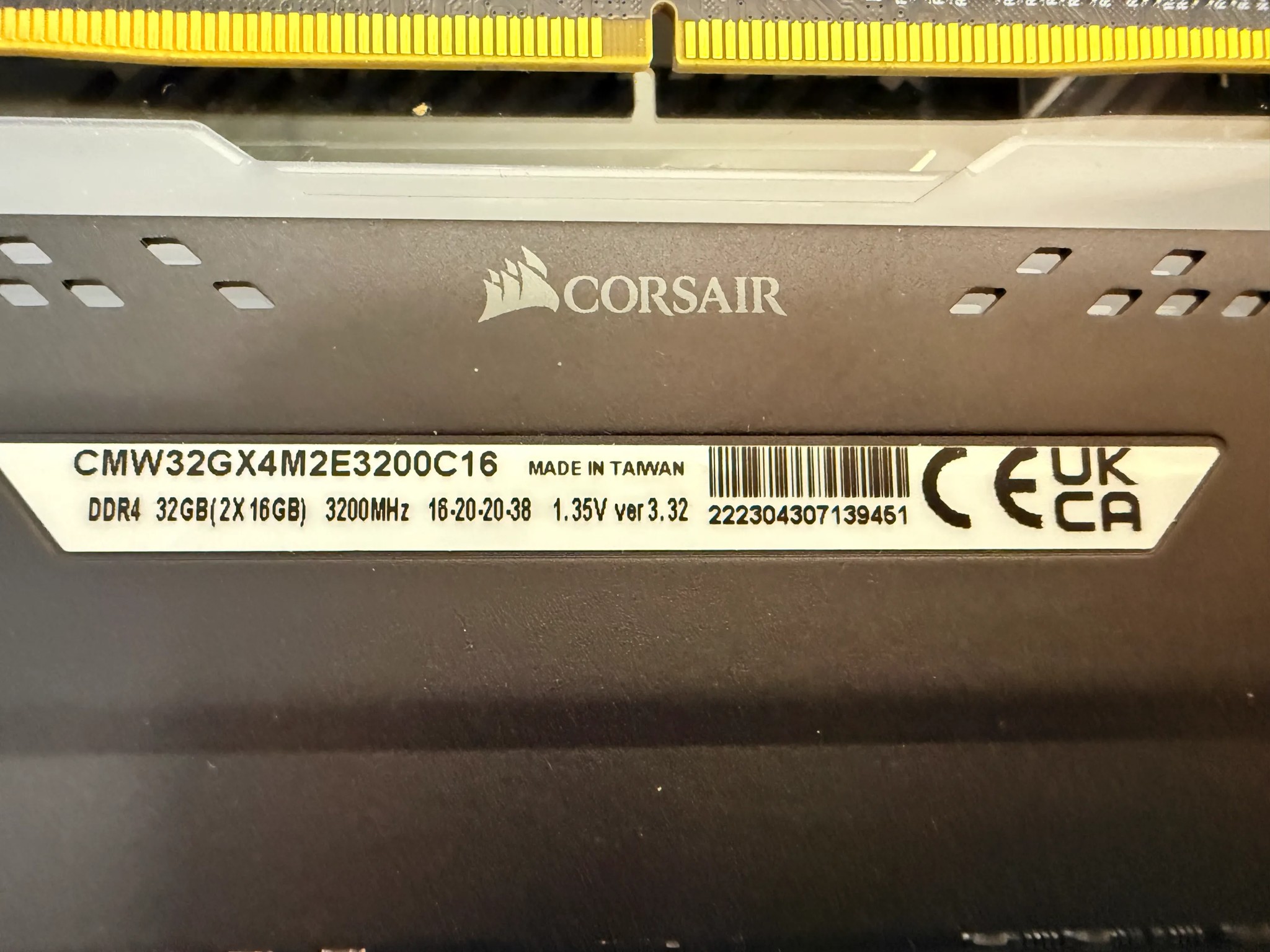 Ryzen 7b 5800x Asus X570 MoBo and 64Gb DDR4