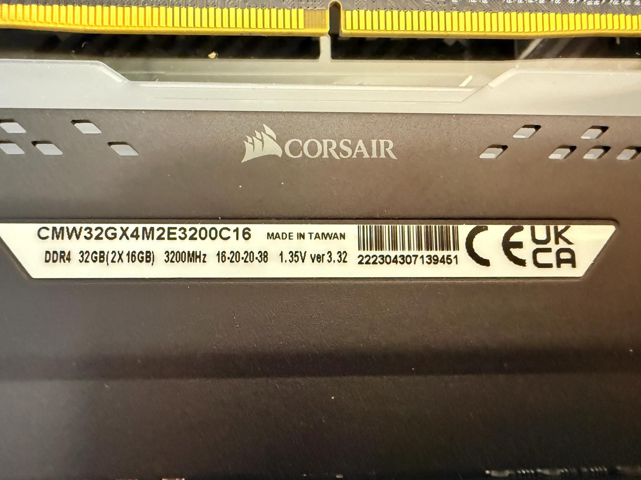 Ryzen 7b 5800x Asus X570 MoBo and 64Gb DDR4