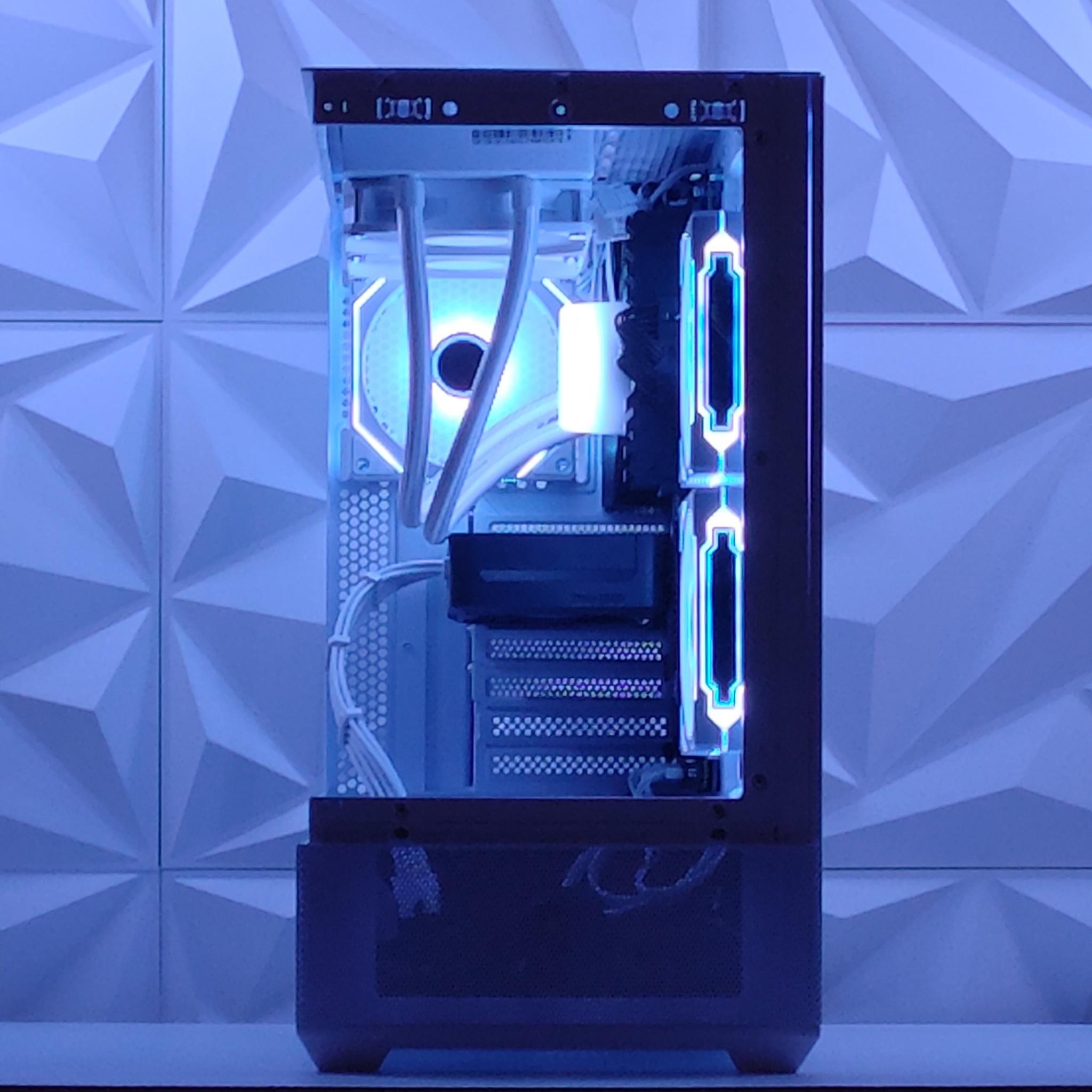 Liquid Cooled Gaming PC | RTX 5060 / Ryzen 5 / 16GB DDR4 / 1TB NVMe / Wi-Fi