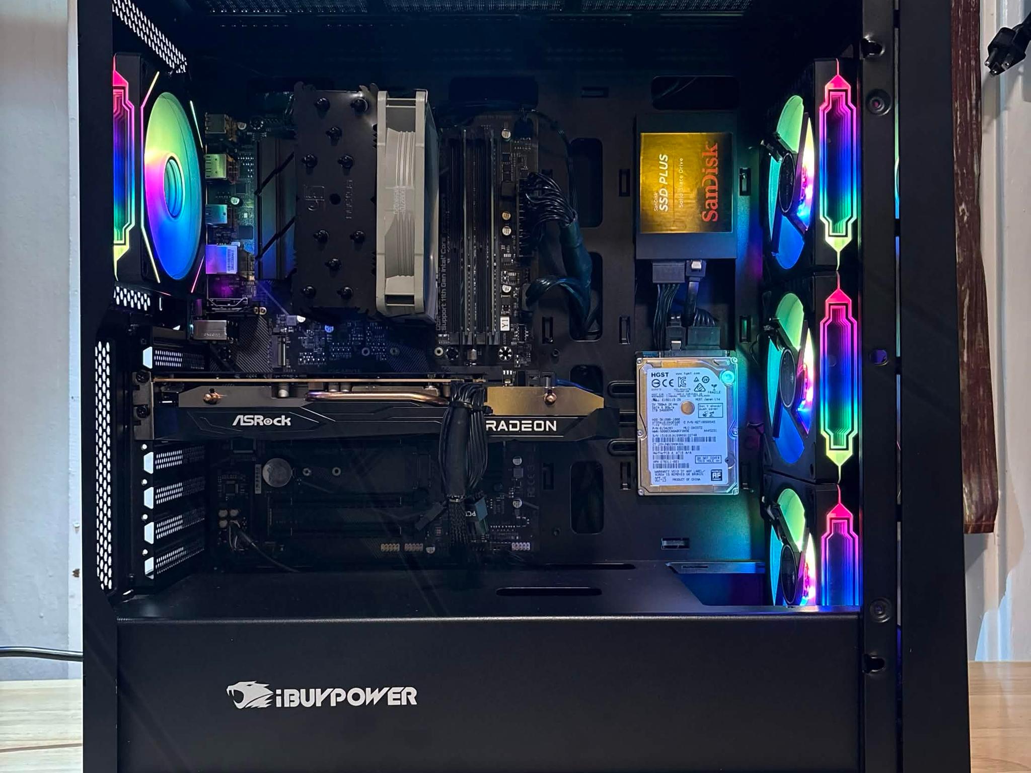 Black Cat Customs Shadowclaw Gaming PC – RX 6600 XT 8GB / i3-10105 / 16GB RAM / 1.25TB Storage