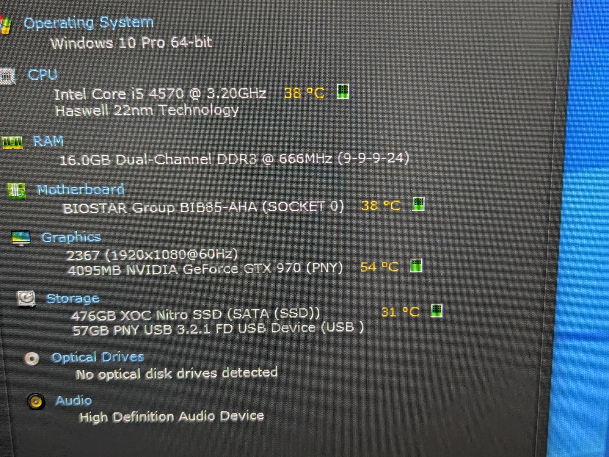 90 FPS Fortnite | 180 Day Warranty | i5-4570, 16GB RAM, 4GB GTX 970, 512GB SSD, Win10, RGB, BT/Wifi