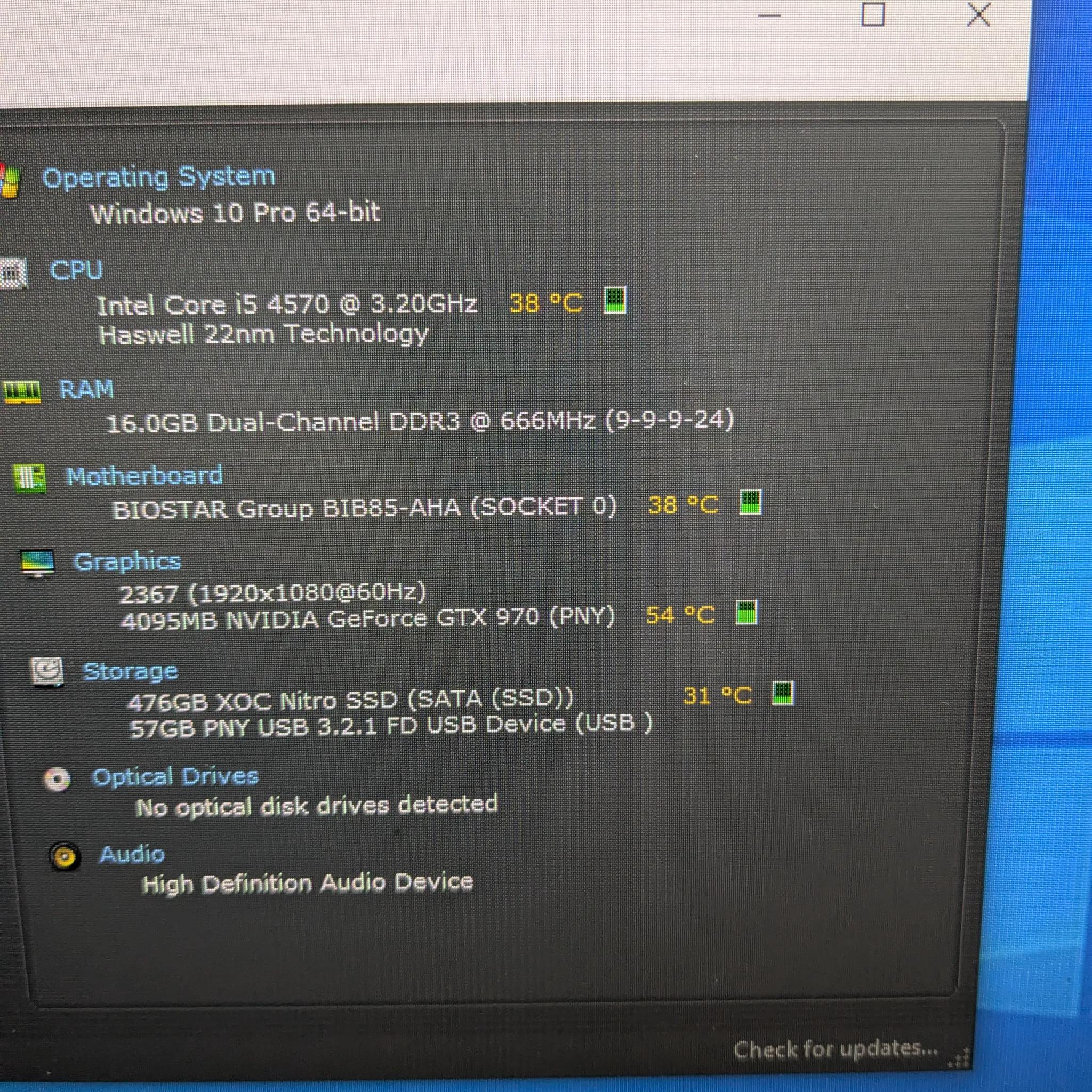 90 FPS Fortnite | 180 Day Warranty | i5-4570, 16GB RAM, 4GB GTX 970, 512GB SSD, Win10, RGB, BT/Wifi