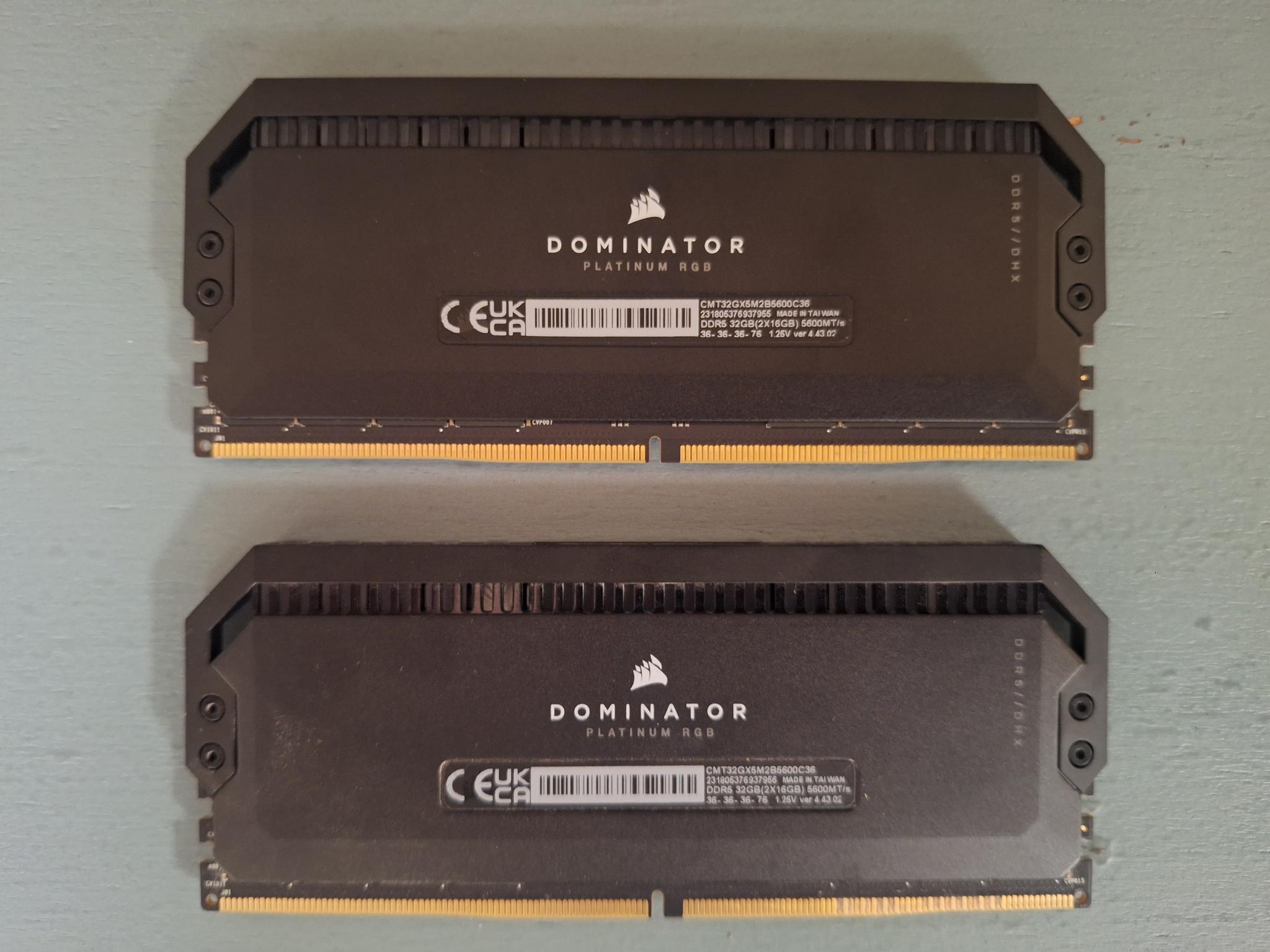 Corsair Dominator Platinum RGB 32GB DDR5-6200 (2x16GB) - Image 2