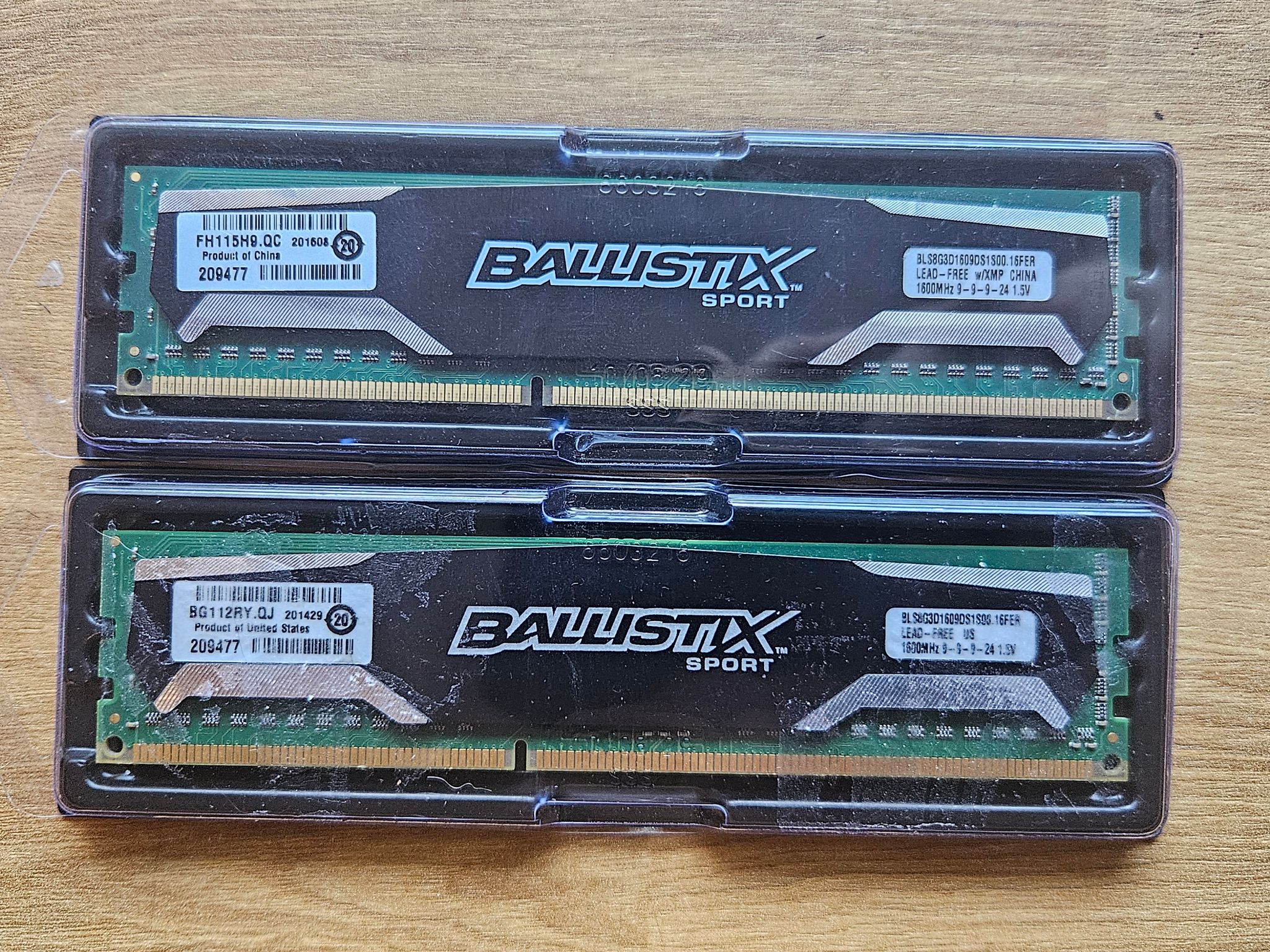 Crucial Ballistix Sport 1600MHz 16GB(2x8GB) DDR3