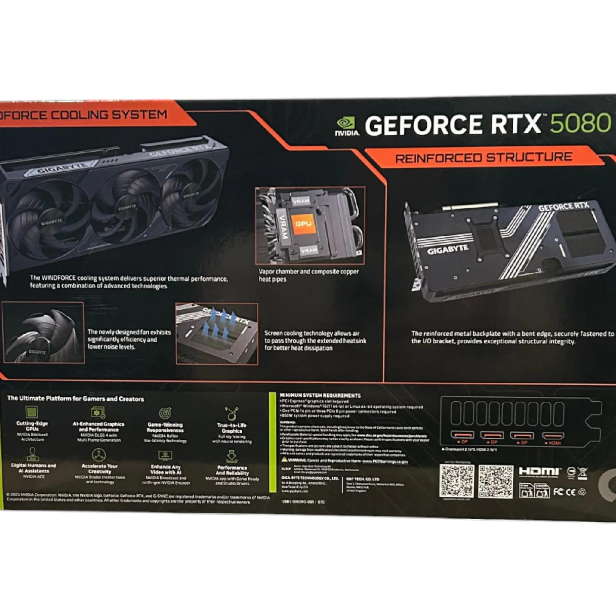 Gigabyte RTX 5080 Windforce OC