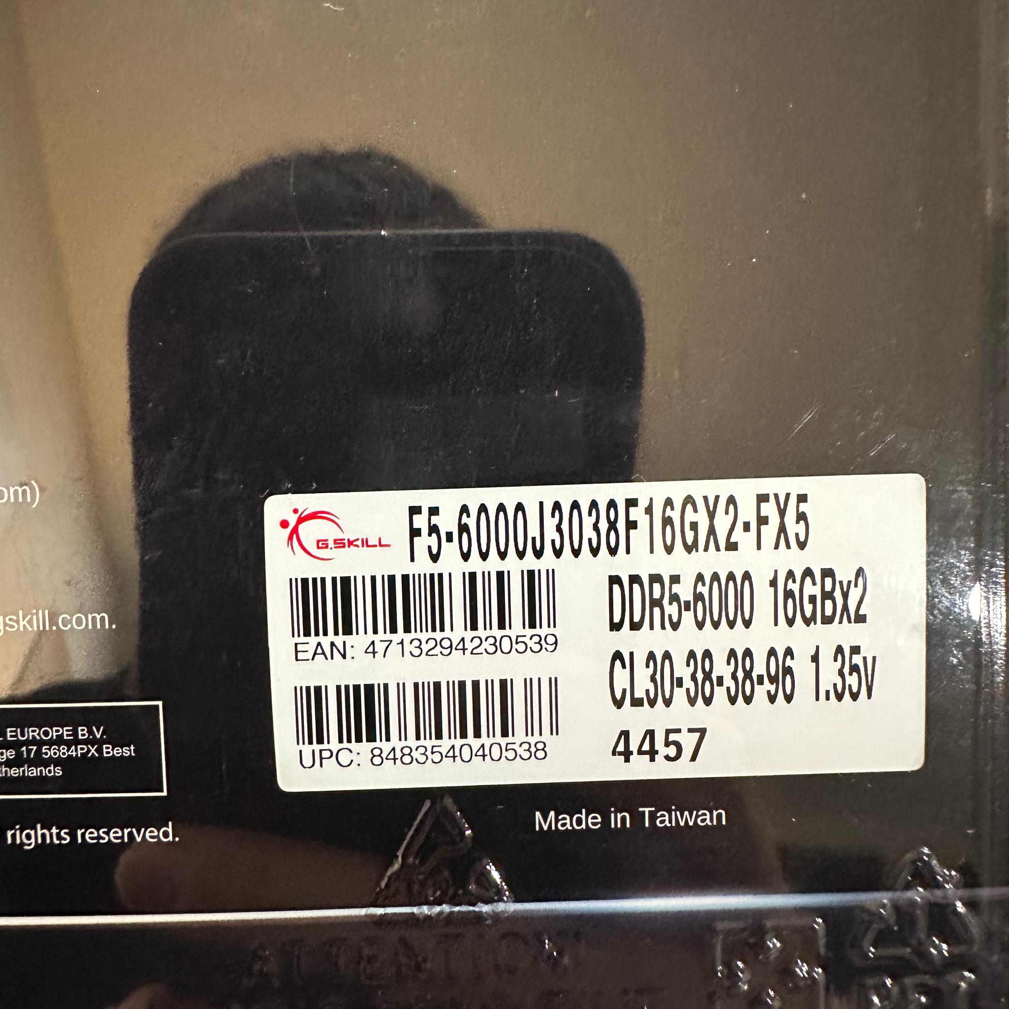 G.SKILL Flare X5 Series DDR5 RAM 32GB (2x16GB) 6000MT/s CL30-38-38-96