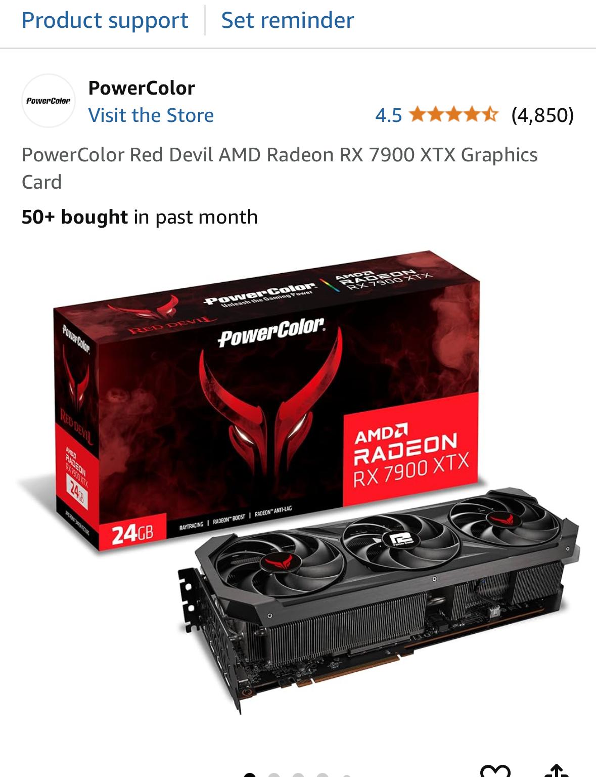 PowerColor AMD Radeon RX 7900 XTX 24GB