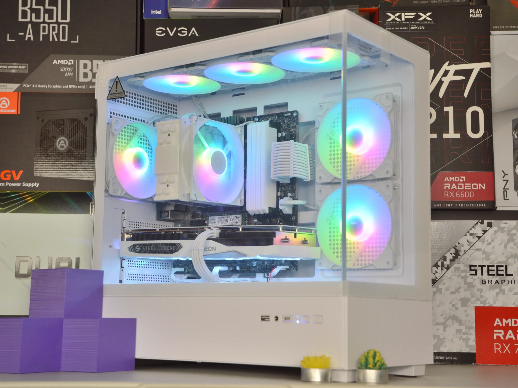 🧊🧊| RX 7600 8GB | RYZEN 5 5600 | 32GB DDR4 RAM | 1TB NVME SSD | Steel Legend |