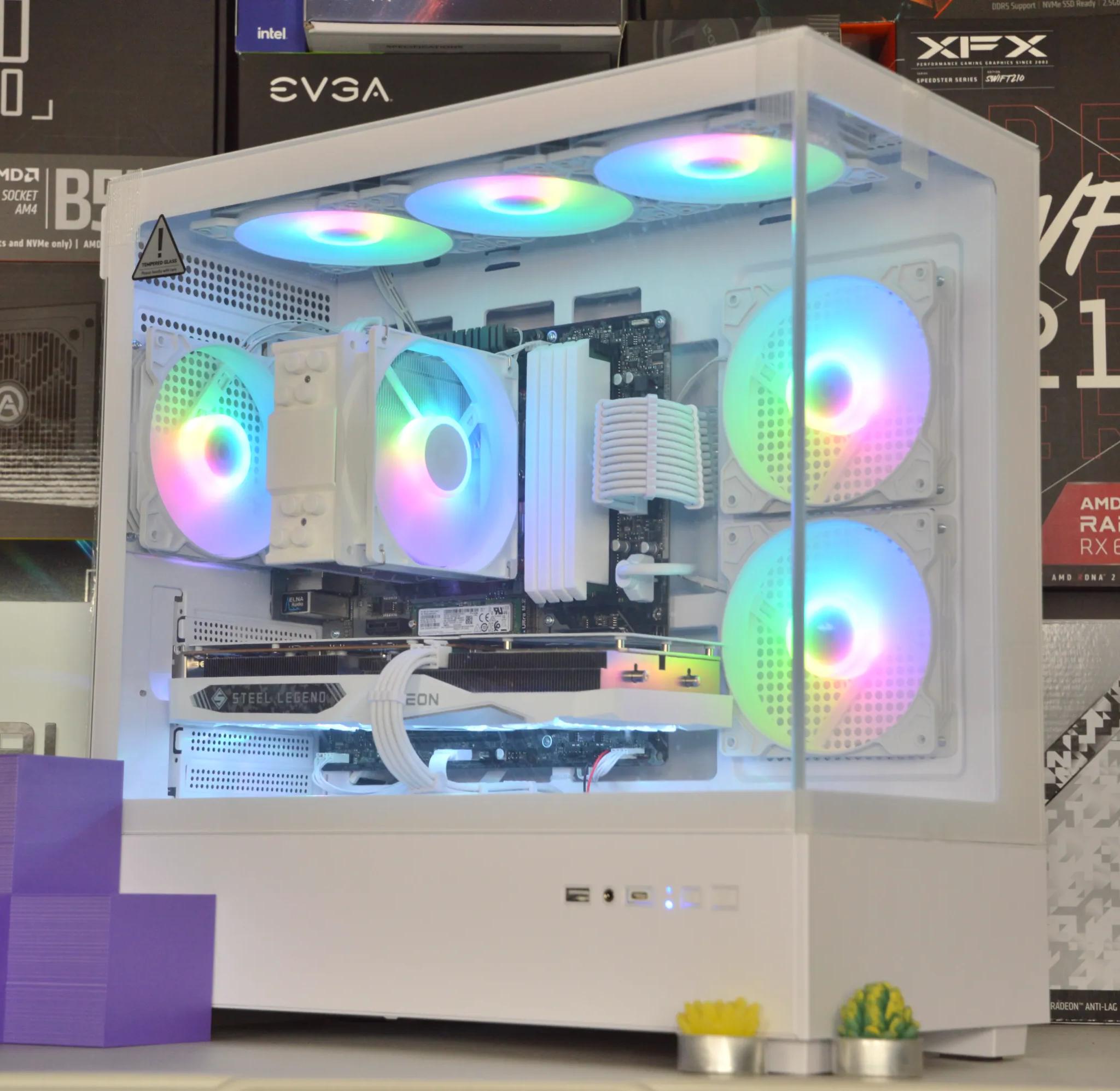 🧊🧊| RX 7600 8GB | RYZEN 5 5600 | 32GB DDR4 RAM | 1TB NVME SSD | Steel Legend |