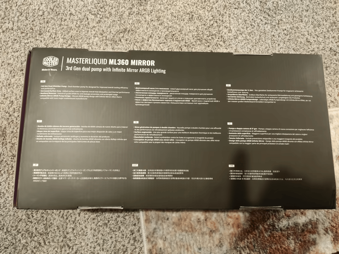 Cooler Master ML Mirror 360mm AIO (Intel Mount Only) - CyberPowerPC Branding