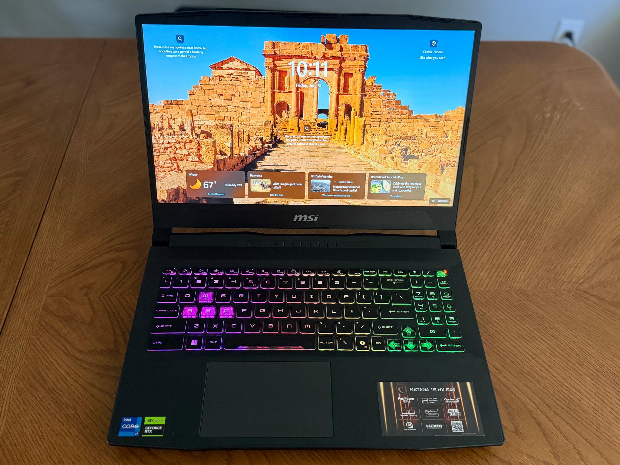 MSI Katana 15 HX Gaming Laptop – RTX 5050 8GB – i7-14650HX – 16GB DDR5 – 512GB SSD