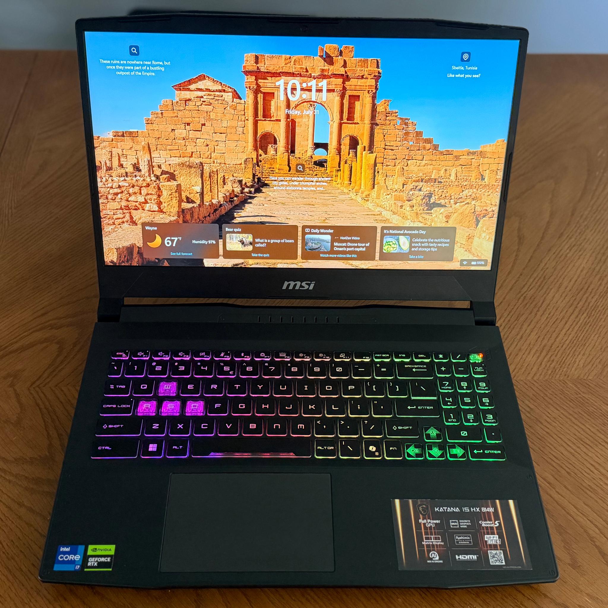 MSI Katana 15 HX Gaming Laptop – RTX 5050 8GB – i7-14650HX – 16GB DDR5 – 512GB SSD