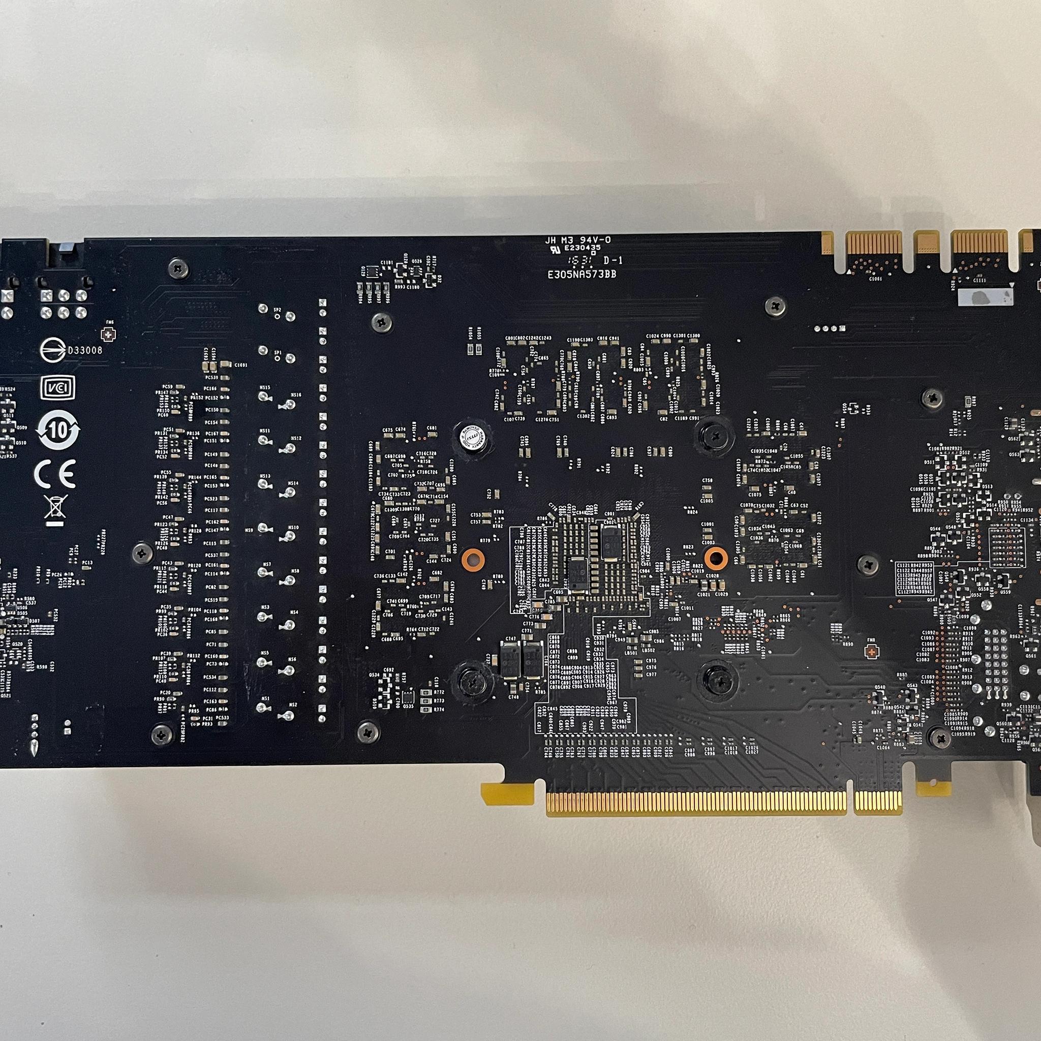 MSI GeForce GTX 1080 8GB GDDR5X PCI Express 3.0 x16 SLI Support ATX Video Card GTX 1080 ARMOR 8G OC