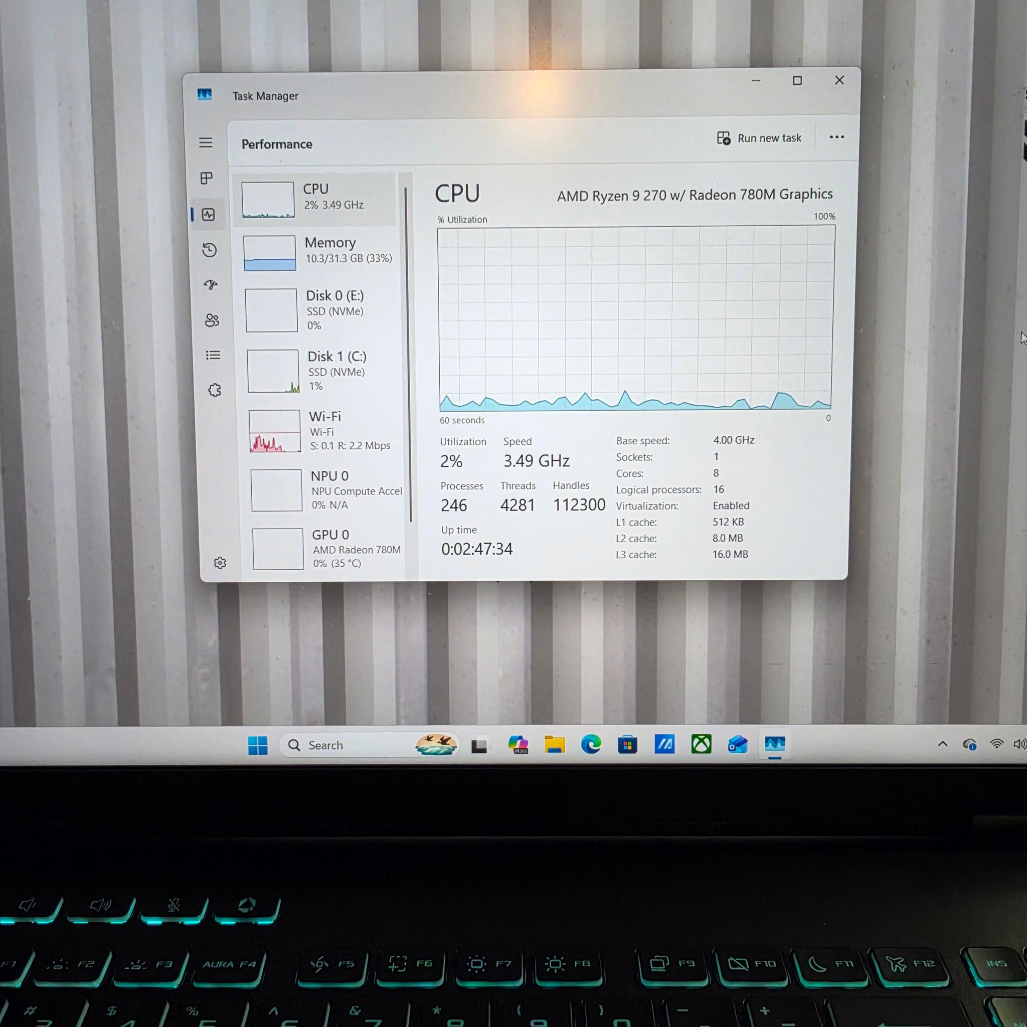 ASUS - TUF Gaming A16 16" 165Hz - AMD Ryzen 9 270 - 32GB RAM - NVIDIA GeForce RTX 5070  2TB SSD