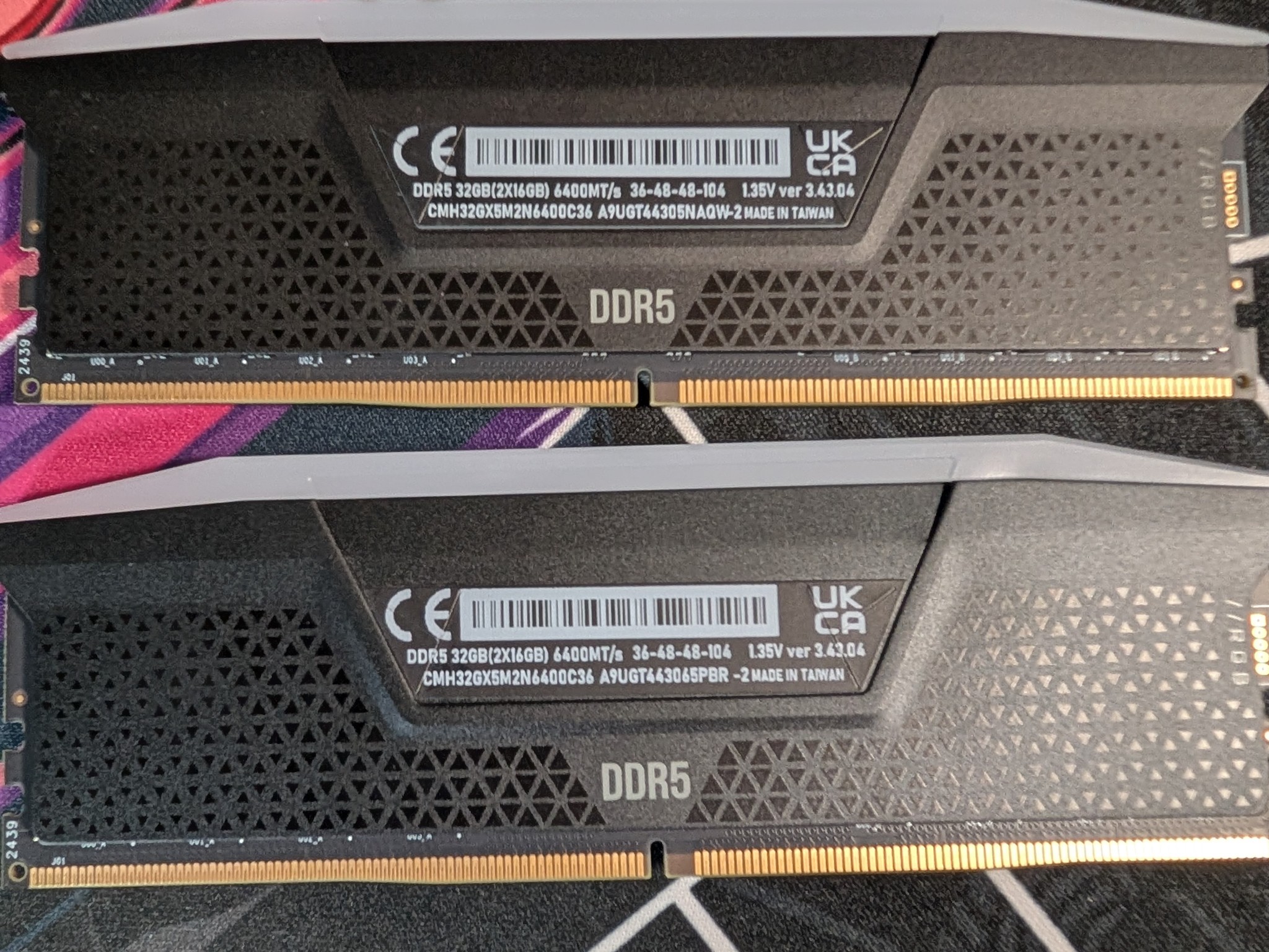 Corsair Vengeance RGB 32GB (2x16GB) DDR5 6400MHz RAM