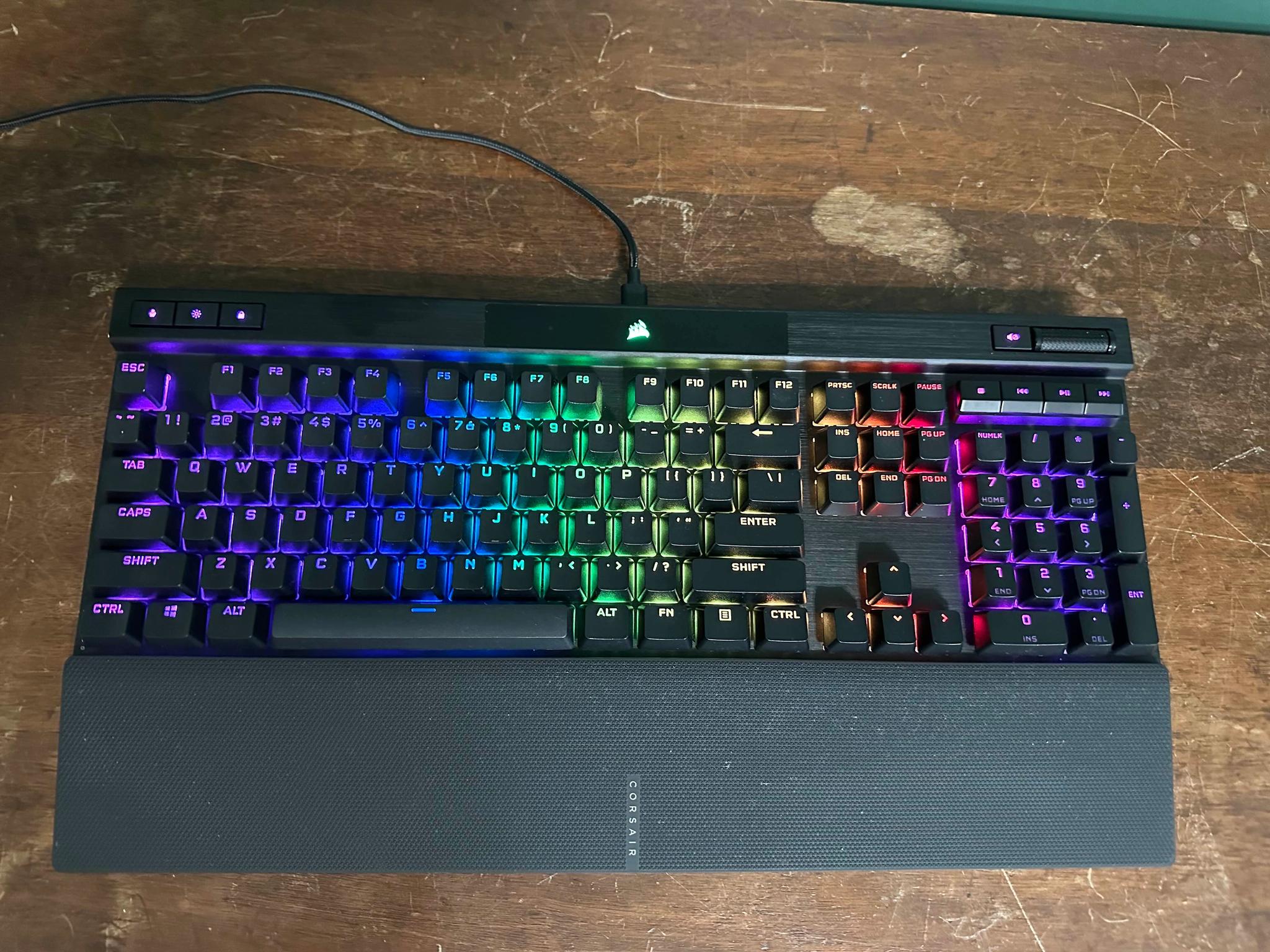 Corsair K70 RGB Pro Keyboard with Wrist-Rest (MX Silver Speed Switches) Sale Price!