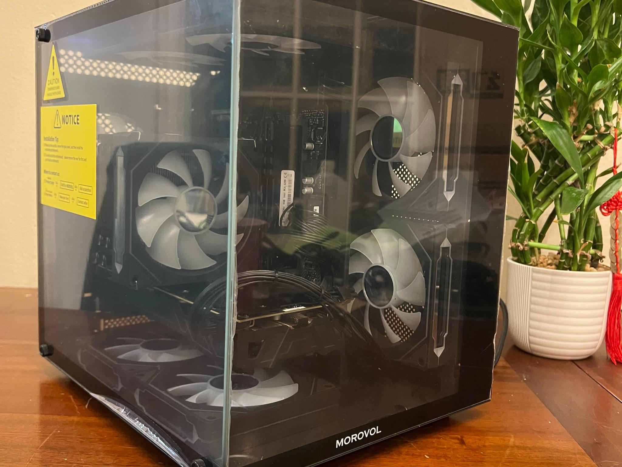 6 Core Gaming PC GTX 1080 1TB Storage 32GB RAM WIFi & BT WINDOWS 11 Pro