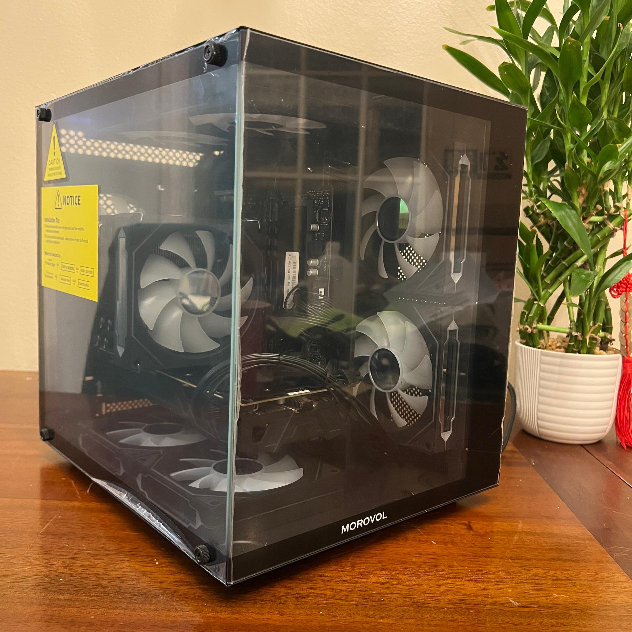 6 Core Gaming PC GTX 1080 1TB Storage 32GB RAM WIFi & BT WINDOWS 11 Pro