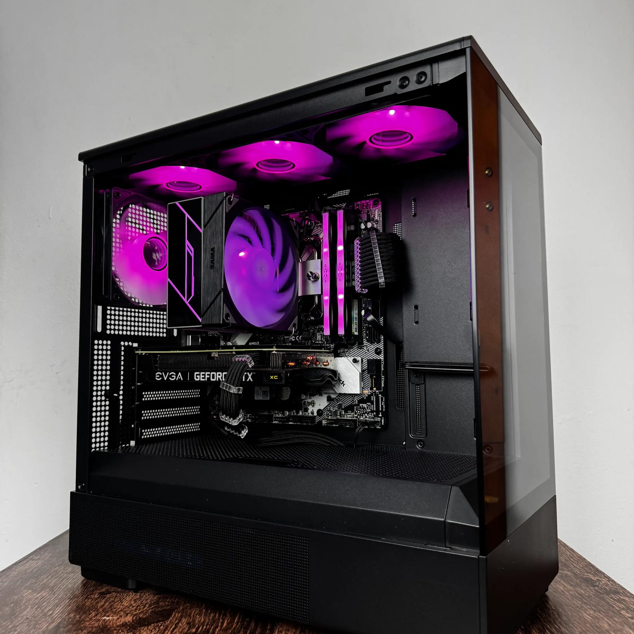 🖤Black🖤 Budget Gaming PC (Ryzen 5 5600 + RTX 3060 TI + 16gb Ram)