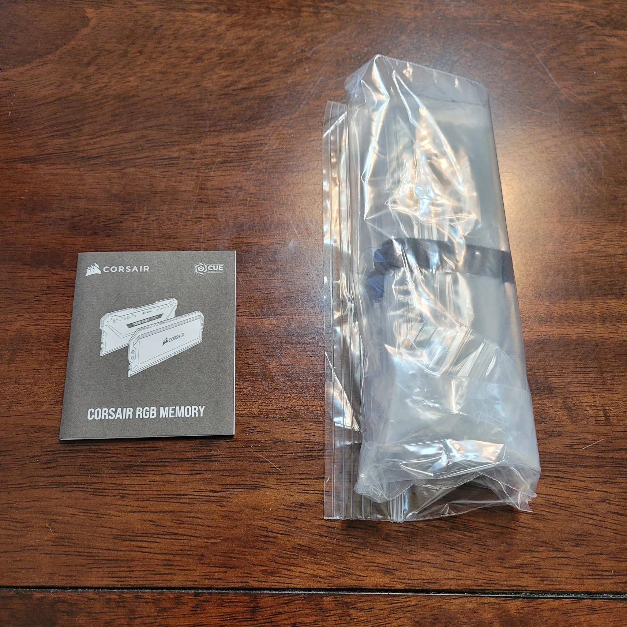 Corsair Vengeance RGB Pro Black 16 GB (2 x 8 GB) DDR4-3200 CL16 Memory (NO OG BOX)