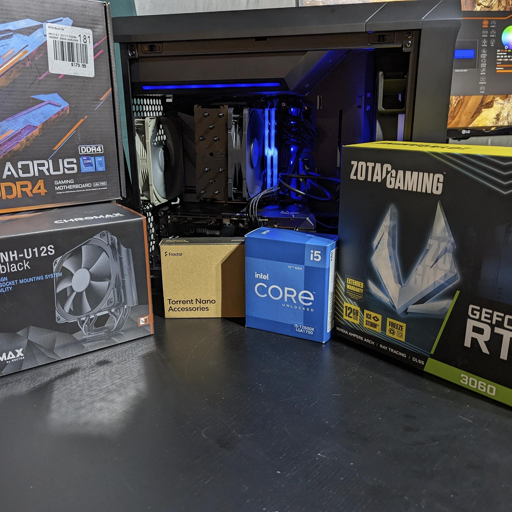 Brand New SFF Gaming PC-Intel i5 12600K / Zotac RTX 3060 12GB / 1TB SSD / 16GB RAM - Quiet and Fast!