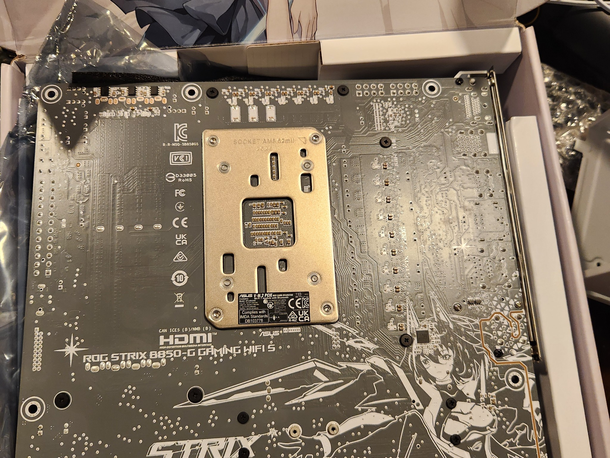 Asus ROG Strix B850-G Fubuki/Blowing Snow version. MATX AM5 Motherboard WiFi7