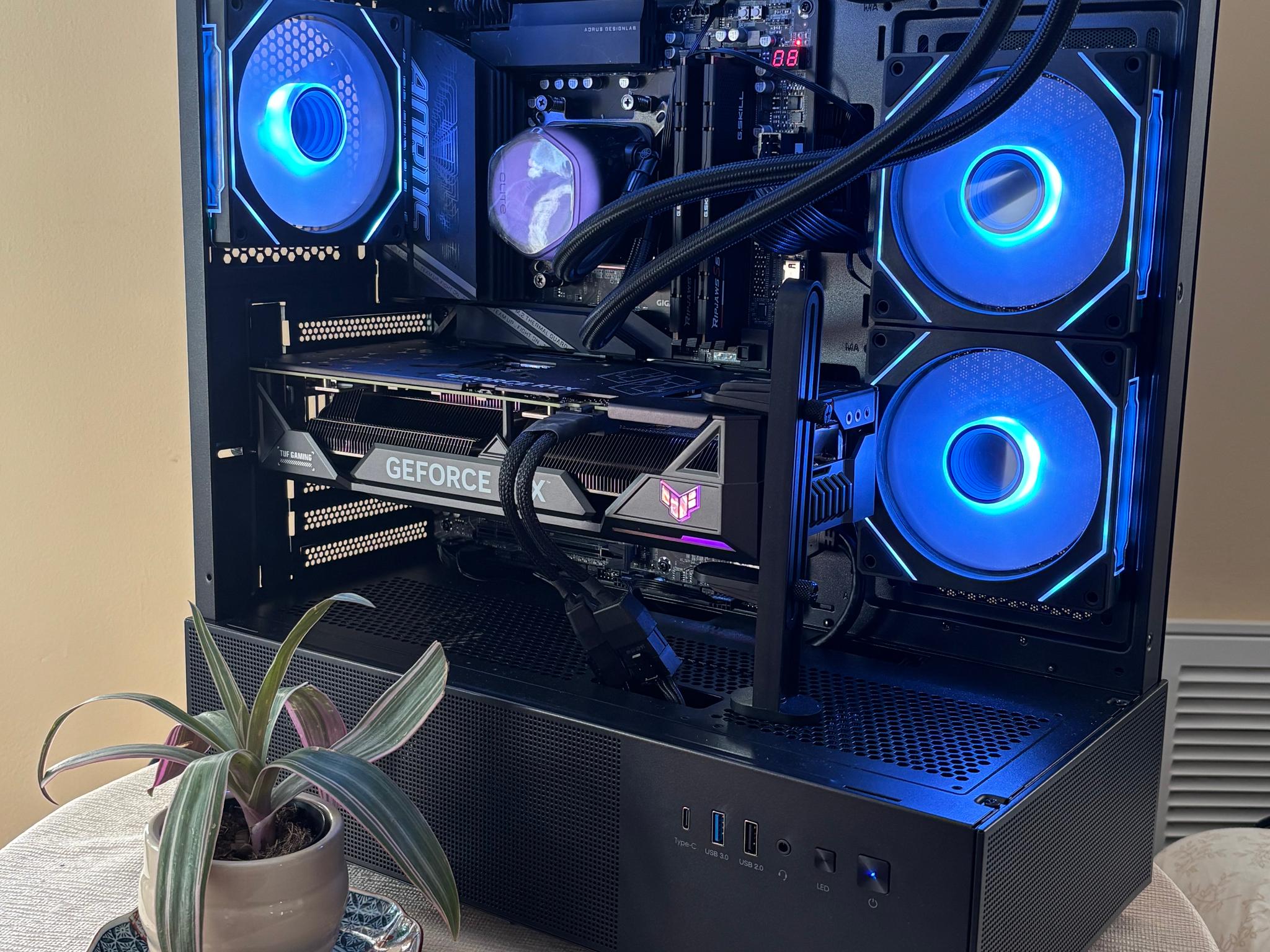 Black Gaming PC 4070ti Super OC 7800x3d Build