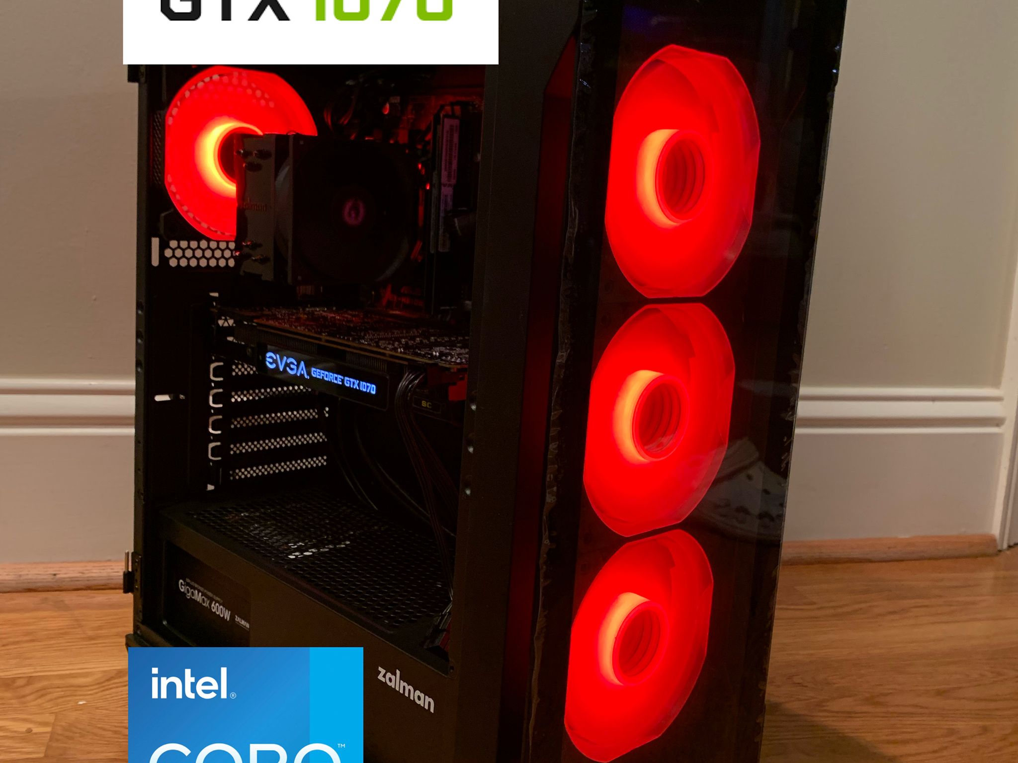 NVIDIA GTX 1070 i5 8400 CUSTOM GAMING PC 16GB DDR4 512GB SSD RGB WINDOWS 10 INSTALLED