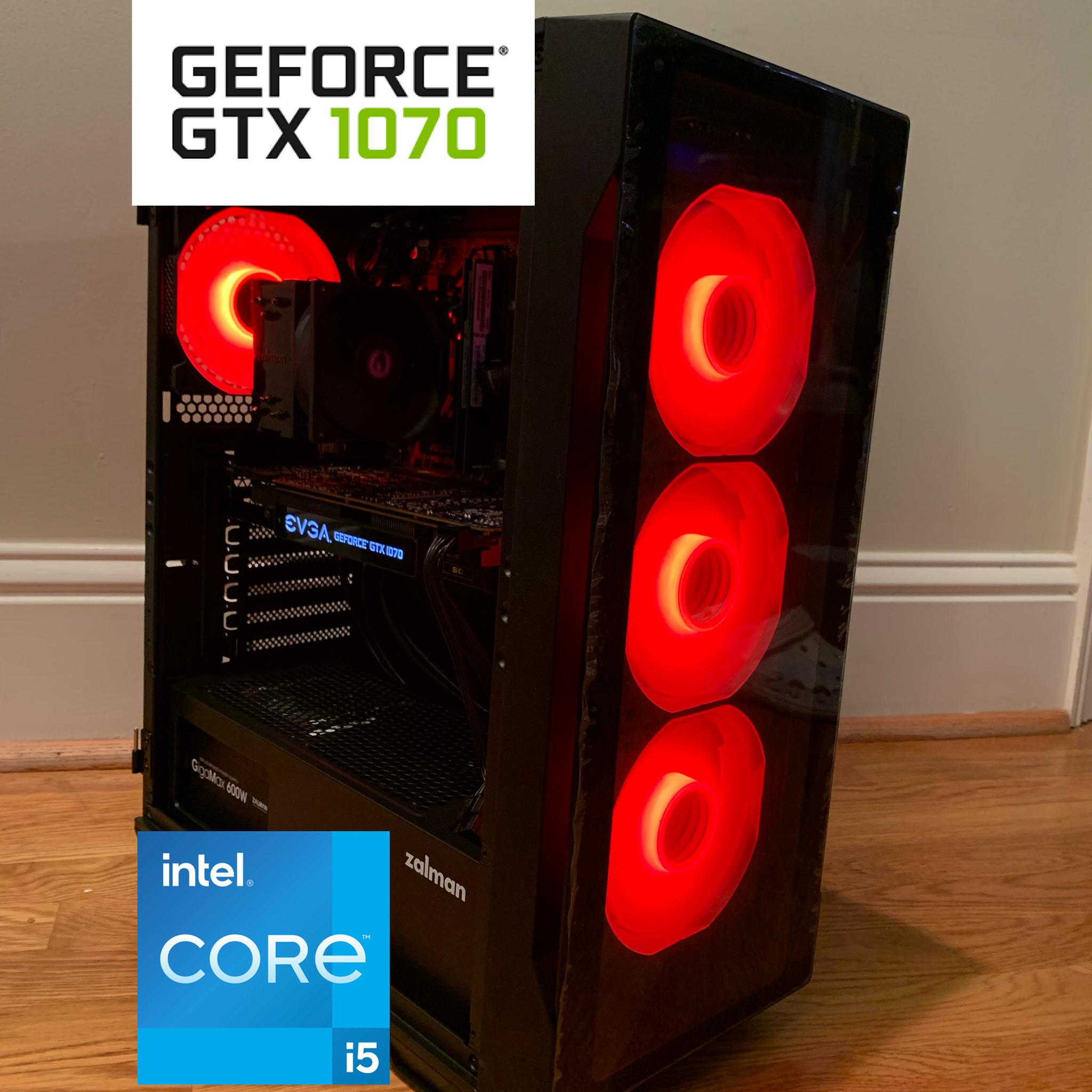 NVIDIA GTX 1070 i5 8400 CUSTOM GAMING PC 16GB DDR4 512GB SSD RGB WINDOWS 10 INSTALLED