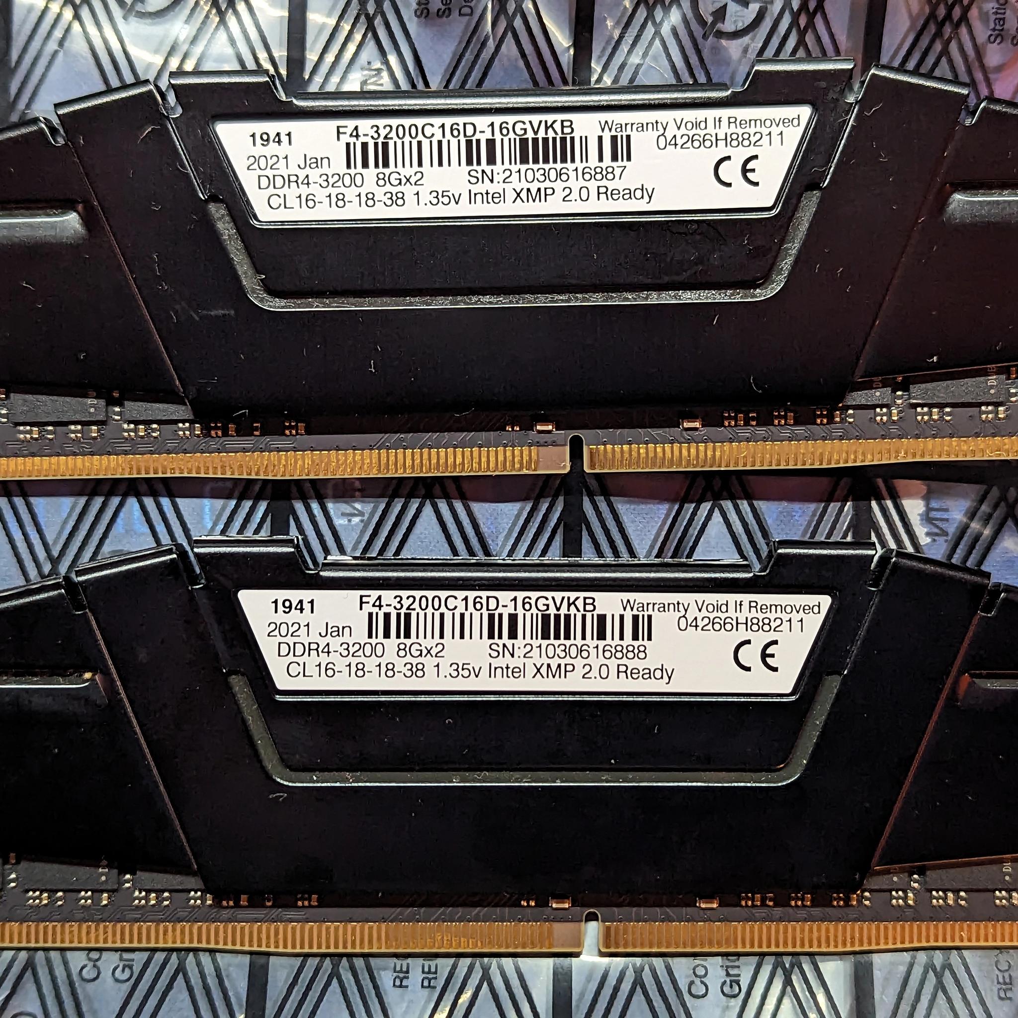Gskil ddr4 3200 cl 16 16GB set