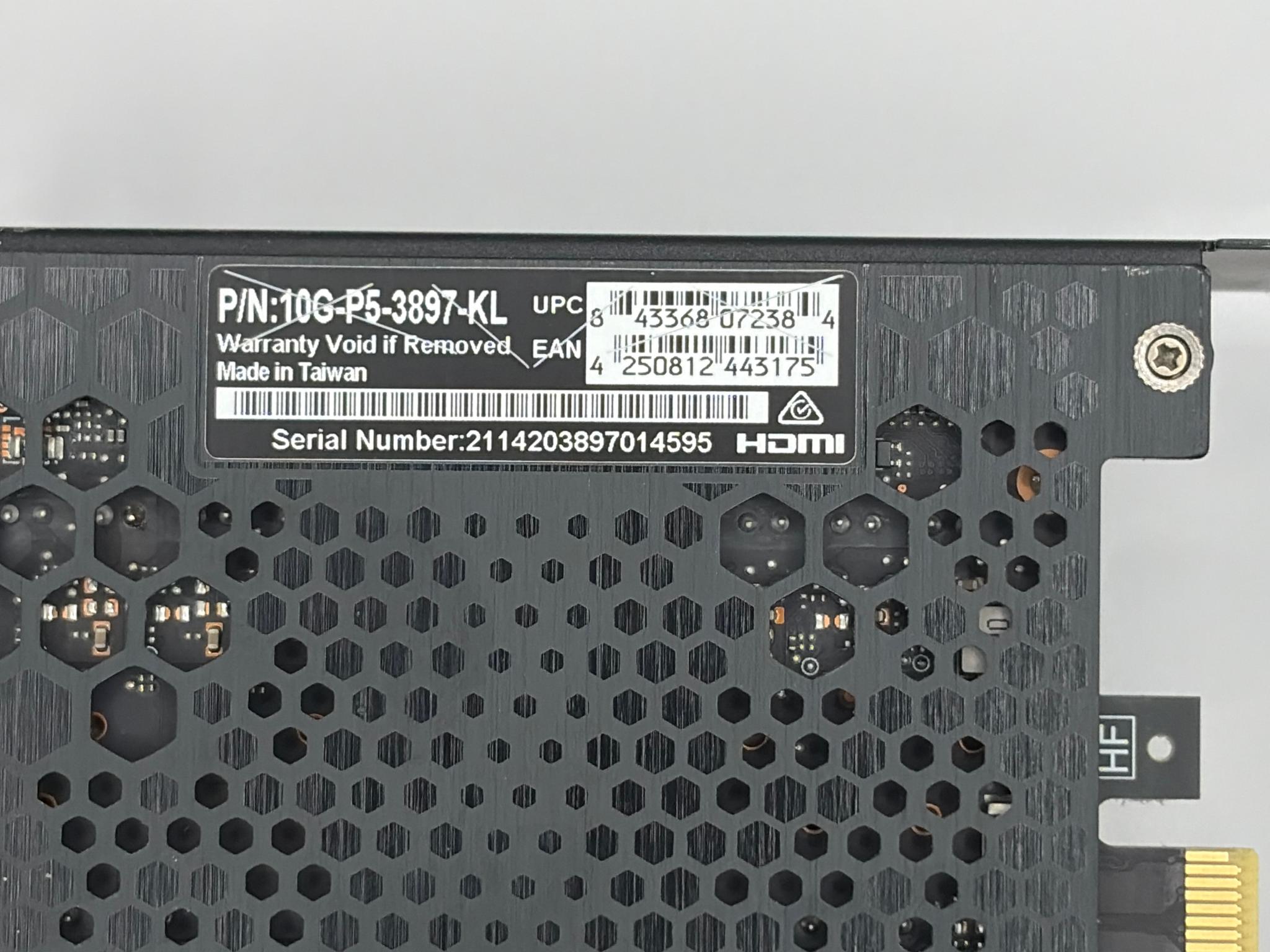 EVGA 3080 10GB FTW3