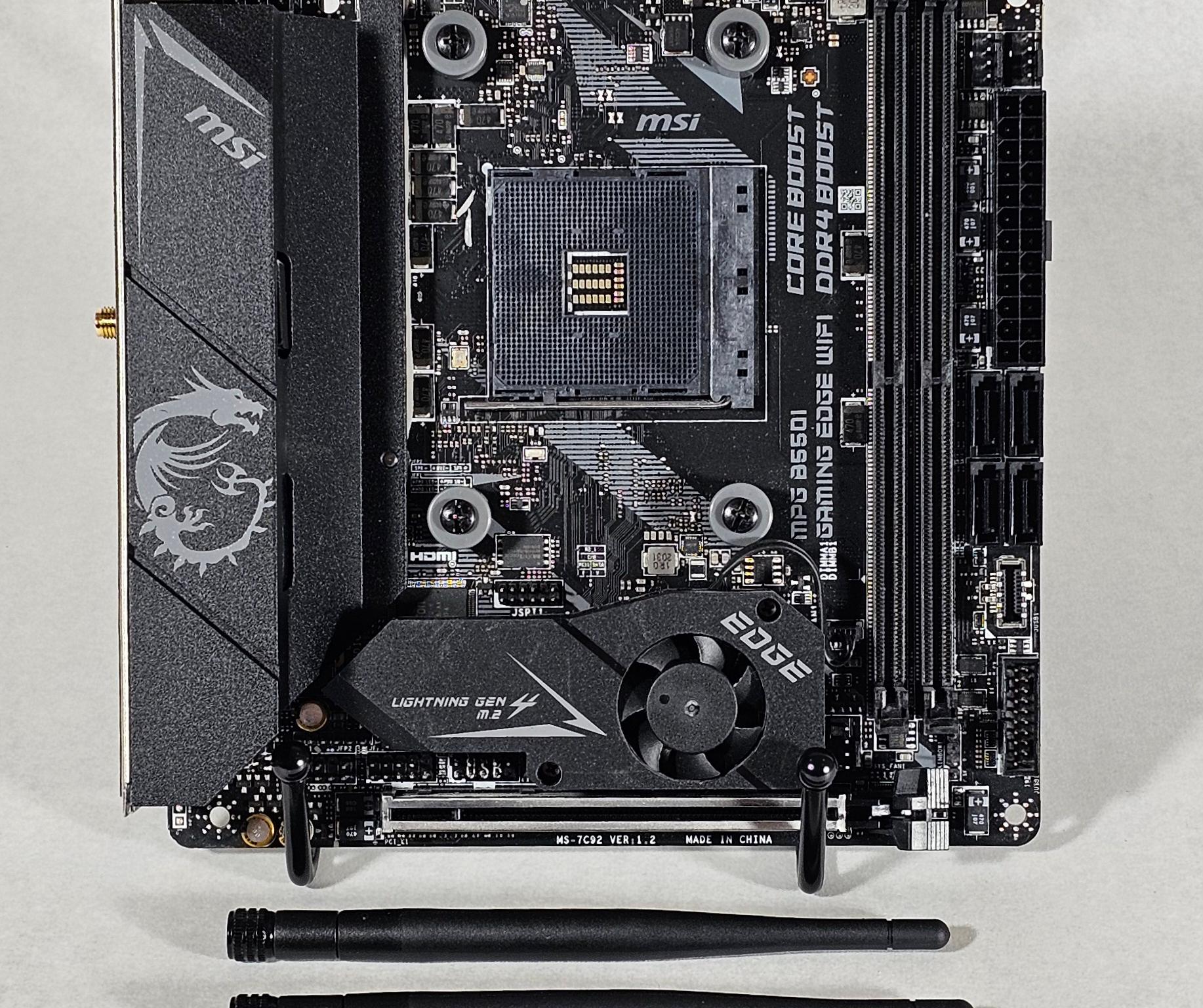 MSI MPG B550I AM4 ITX GAMING EDGE WIFI Motherboard - Like New