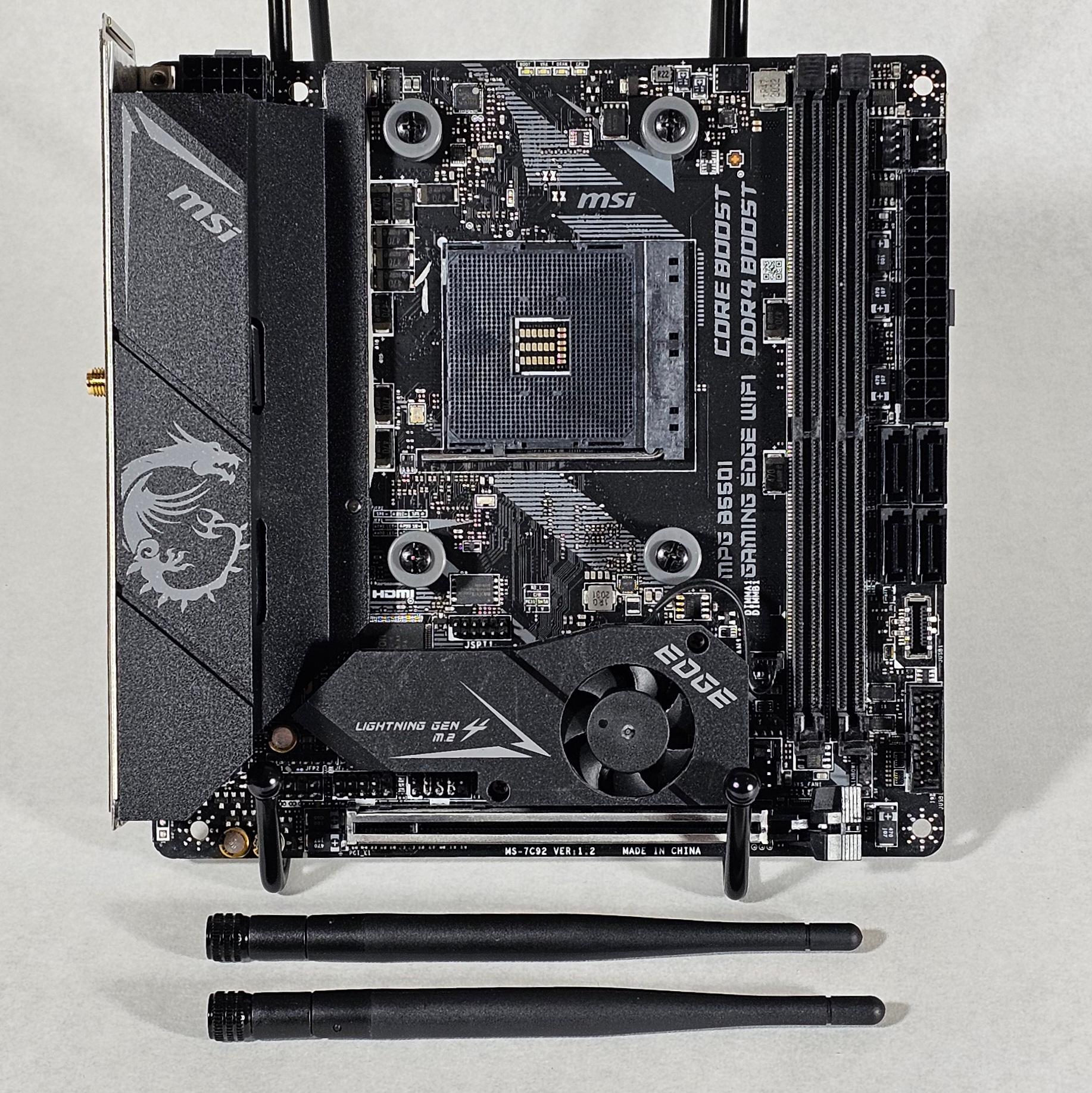 MSI MPG B550I AM4 ITX GAMING EDGE WIFI Motherboard - Like New
