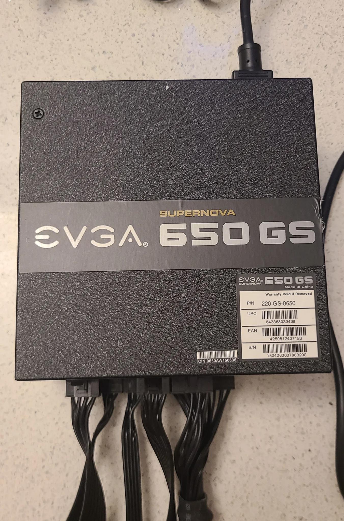 EVGA SuperNOVA 650 GS 650 W 80+ Gold Certified Fully Modular ATX Power Supply