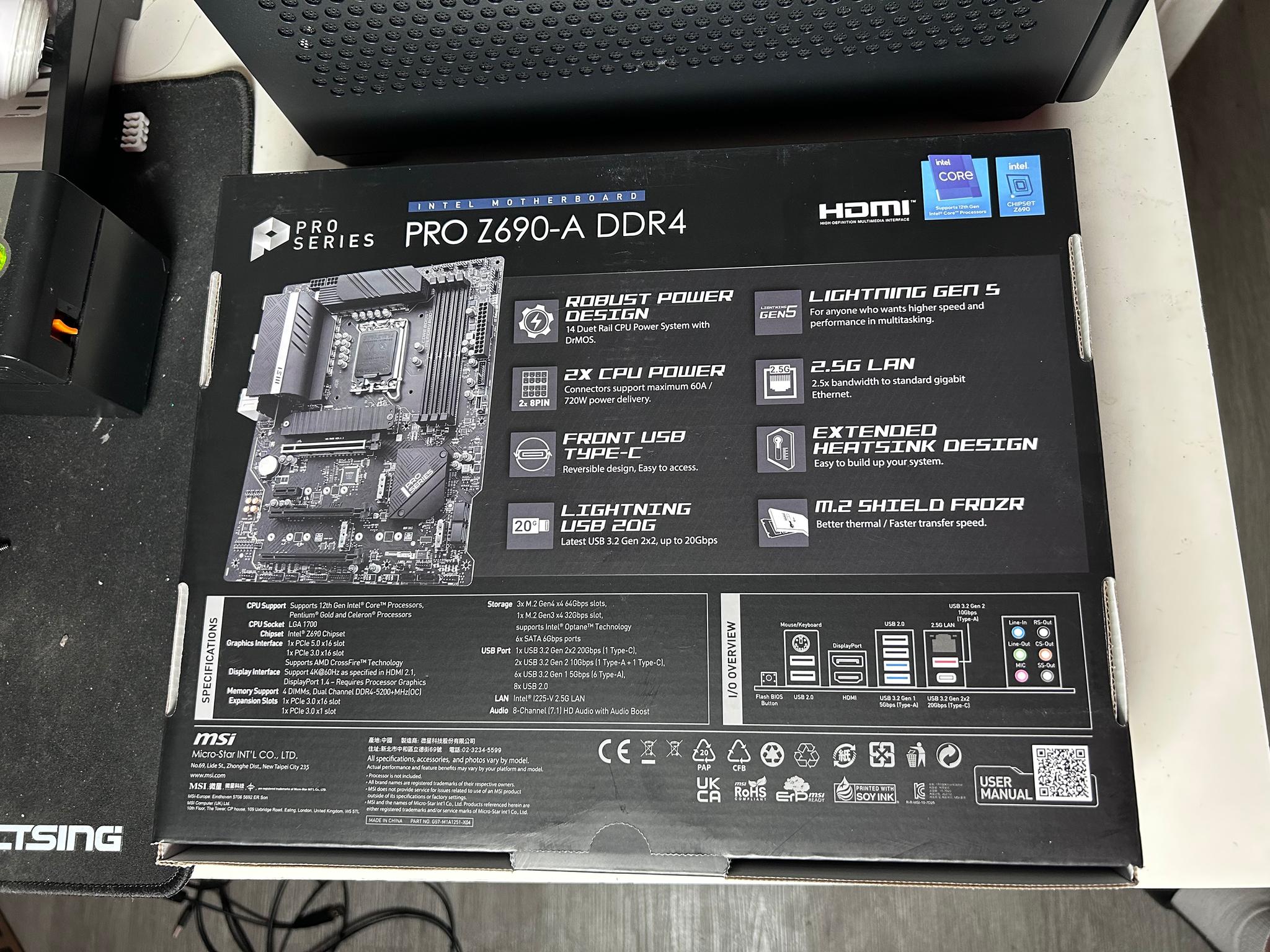 [Opex Box] MSI PRO Z690-A DDR4 ProSeries Motherboard