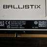 Crucial Ballistix  3600 MHz, DDR4, Memory Kit, 16GB (8GB x2)