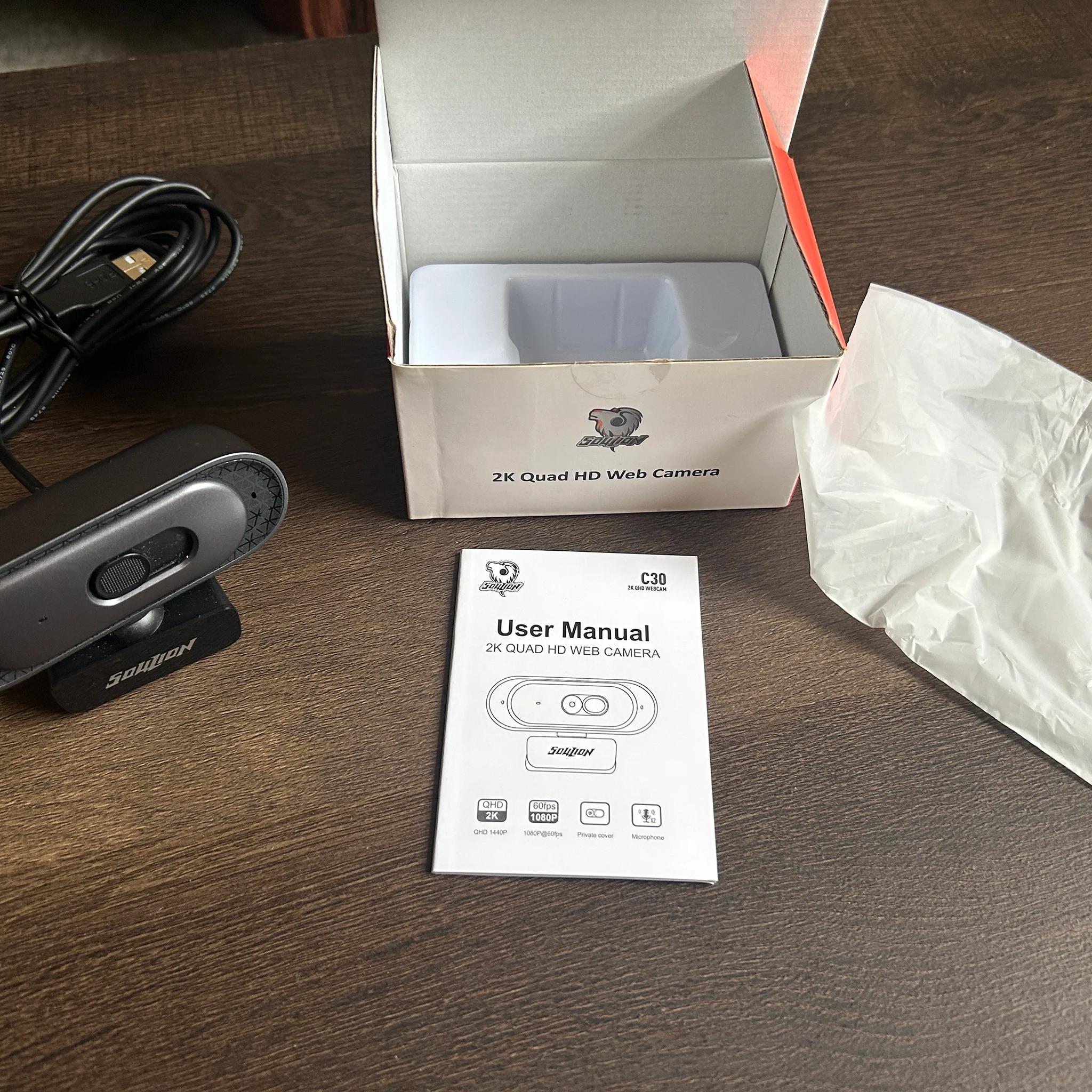 Soulion  Webcam C30 2k Quad HD 1440p