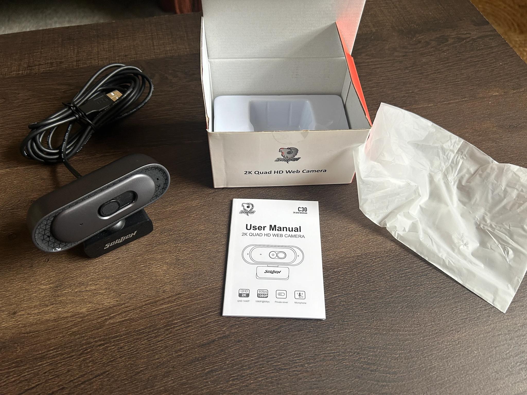 Soulion  Webcam C30 2k Quad HD 1440p