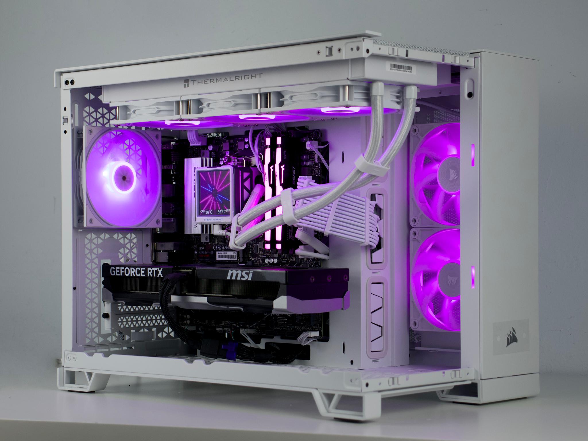 ☁️ Clean White PC | RTX 5070 12GB, Ryzen 5 7600X, 32GB DDR5, 1TB NVMe, LCD AIO | Gaming PC ☁️