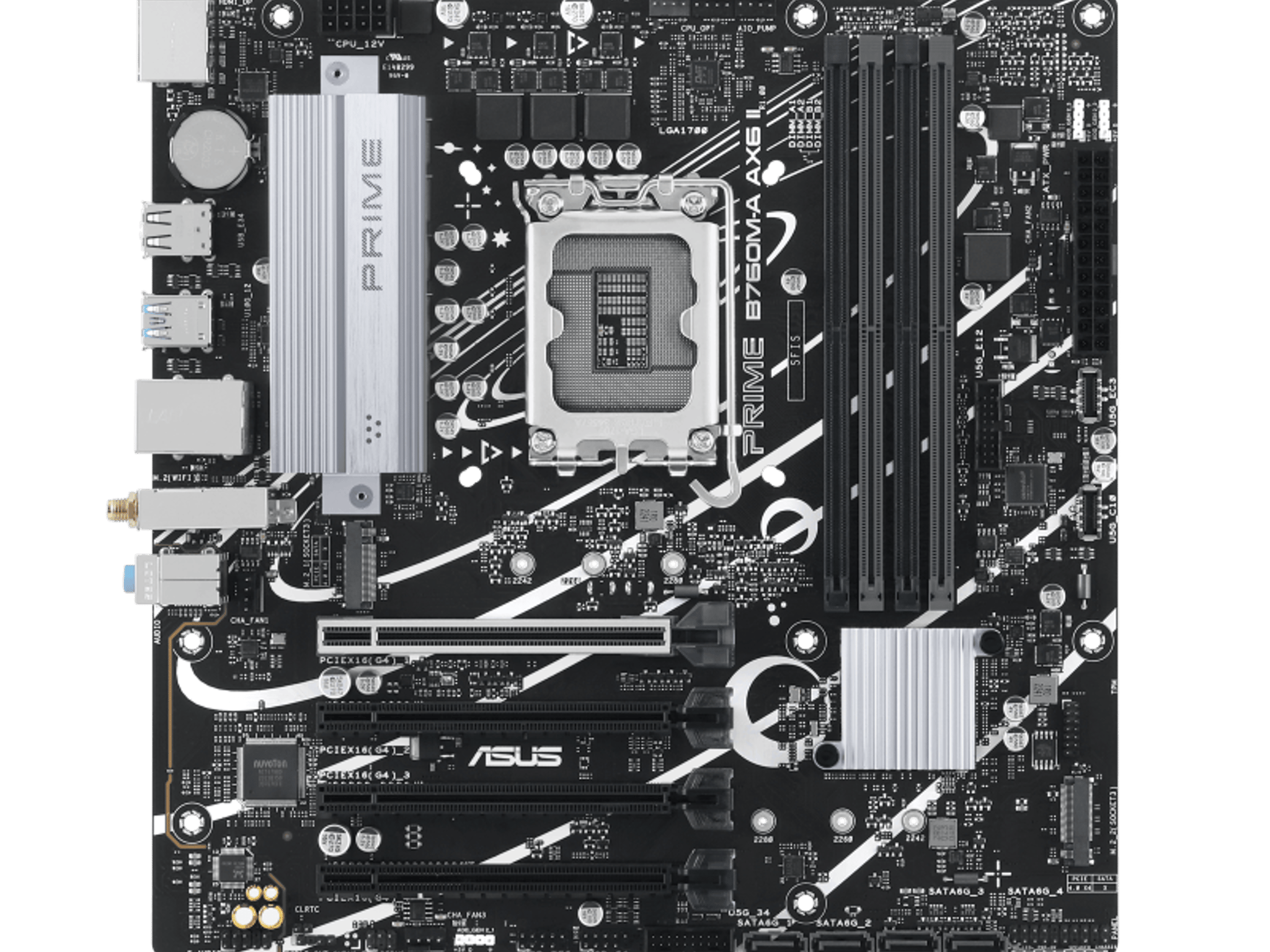 ASUS PRIME B760M-A AX6 II Intel LGA 1700MicroATX Desktop Motherboard